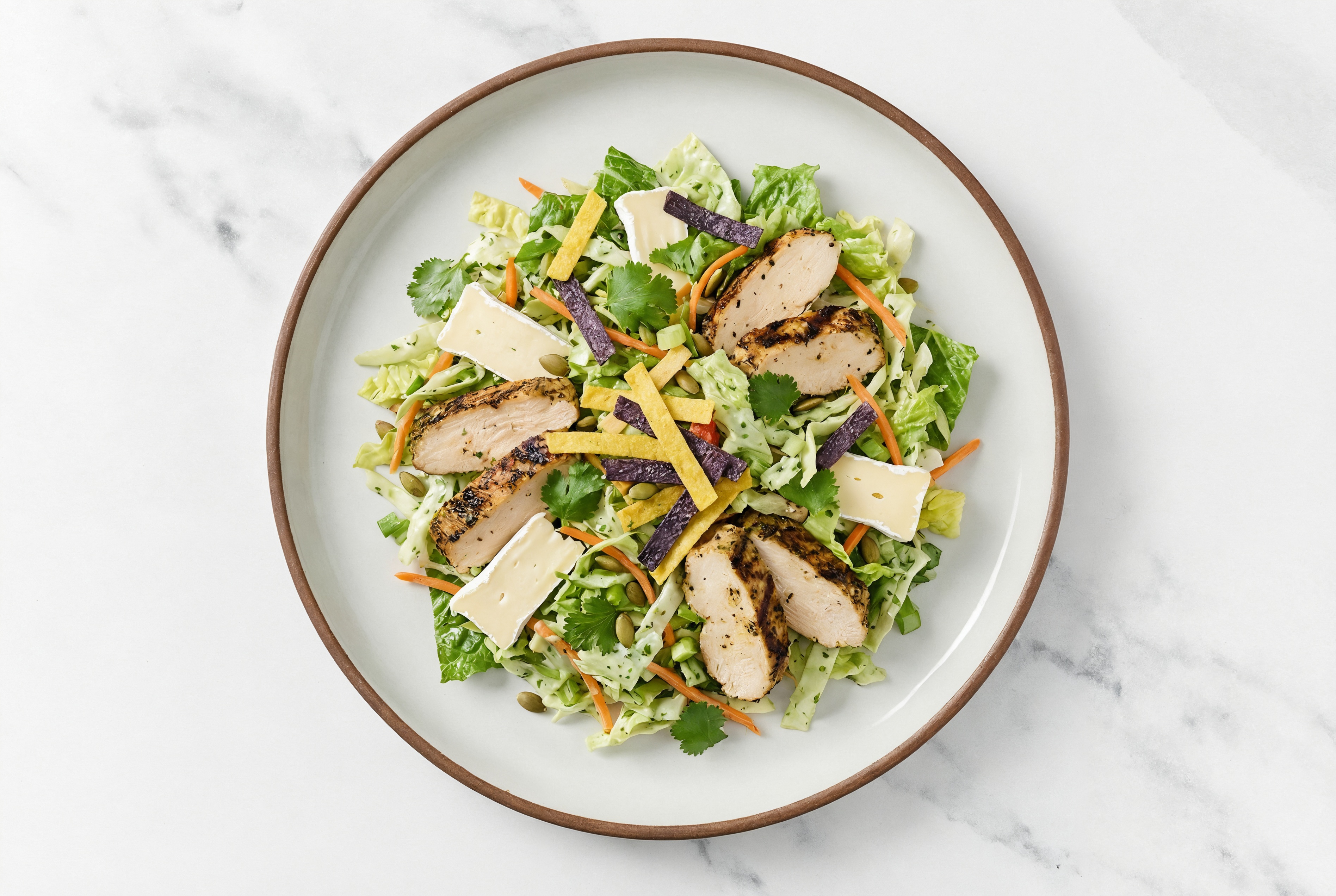 Creamy Brie Mediterranean Grilled Chicken Breast Southwest Chopped Kit Salad