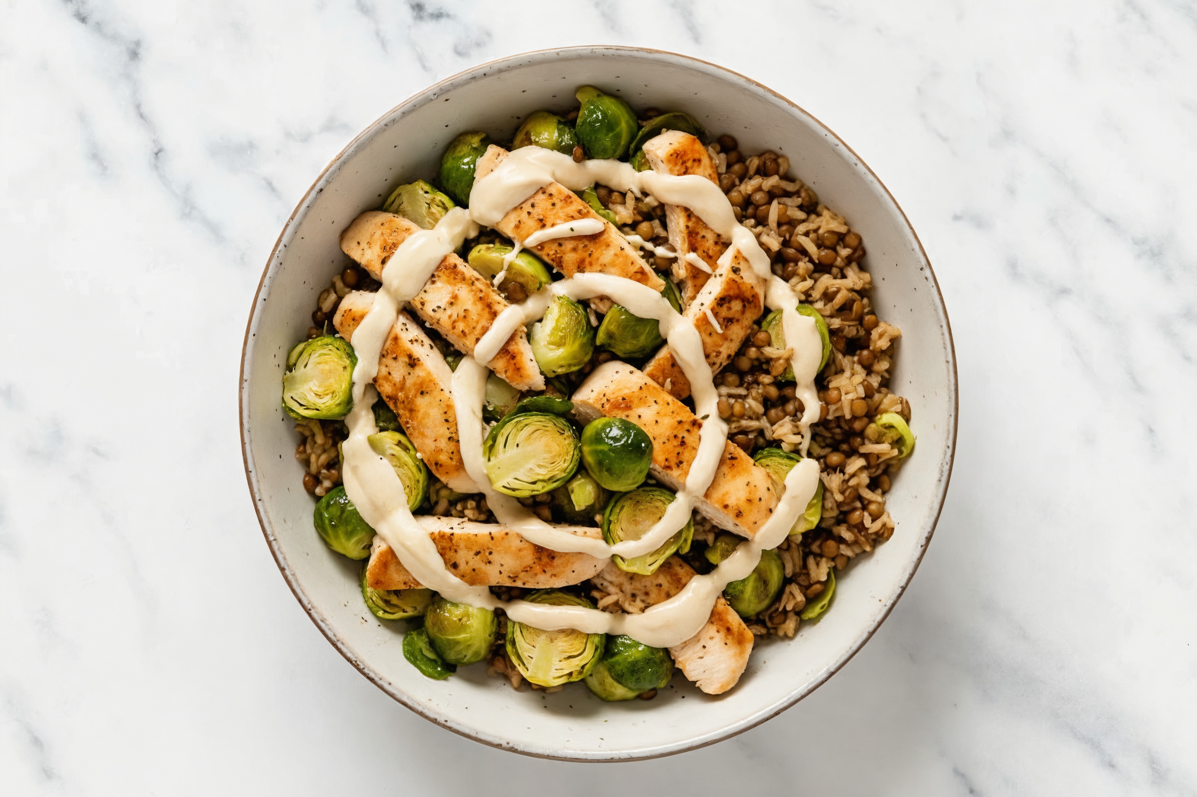Garlic Parm Chicken Protein Bowl