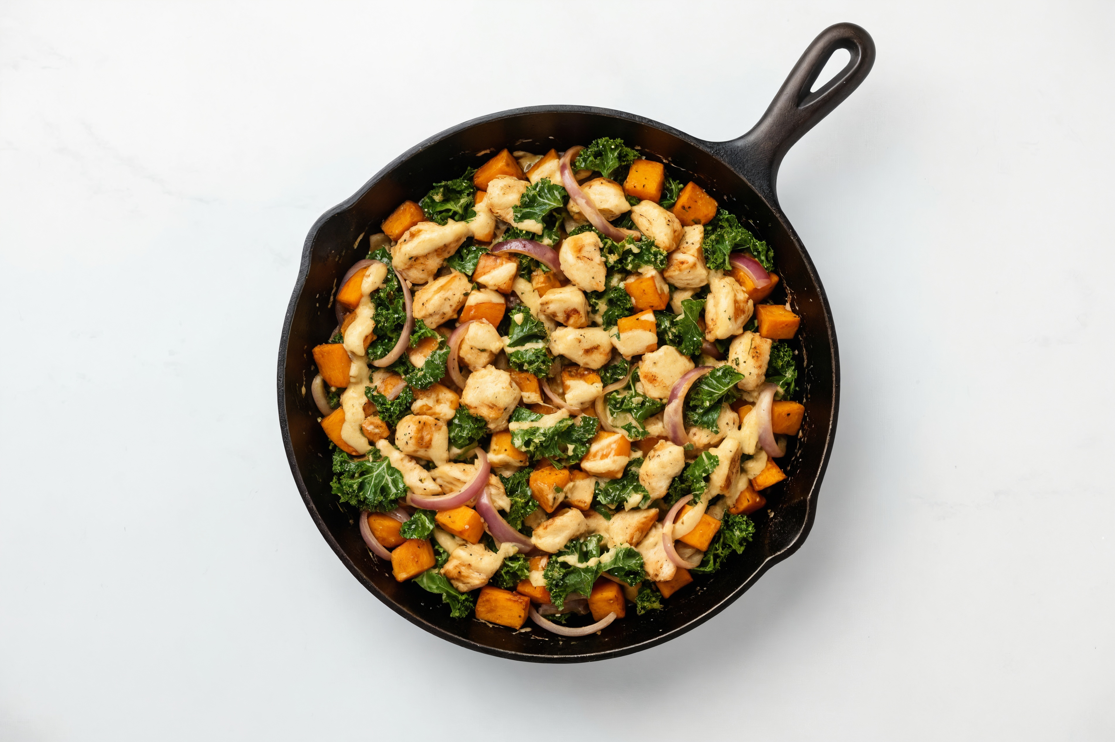 Thankful Skillet Hash with Garlic Pepper Turkey Tenderloin