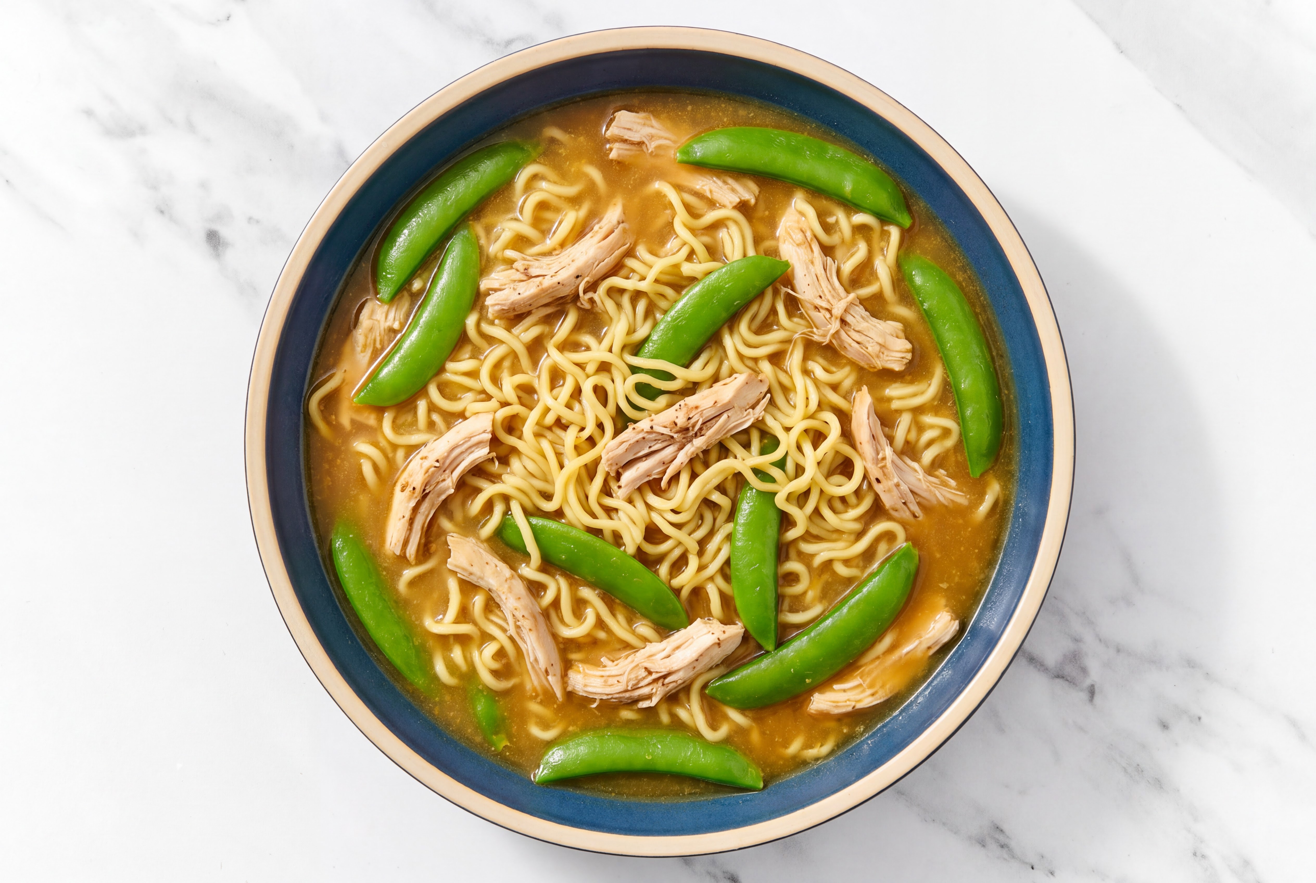 Pulled Chicken + Snap Pea Miso Ramen