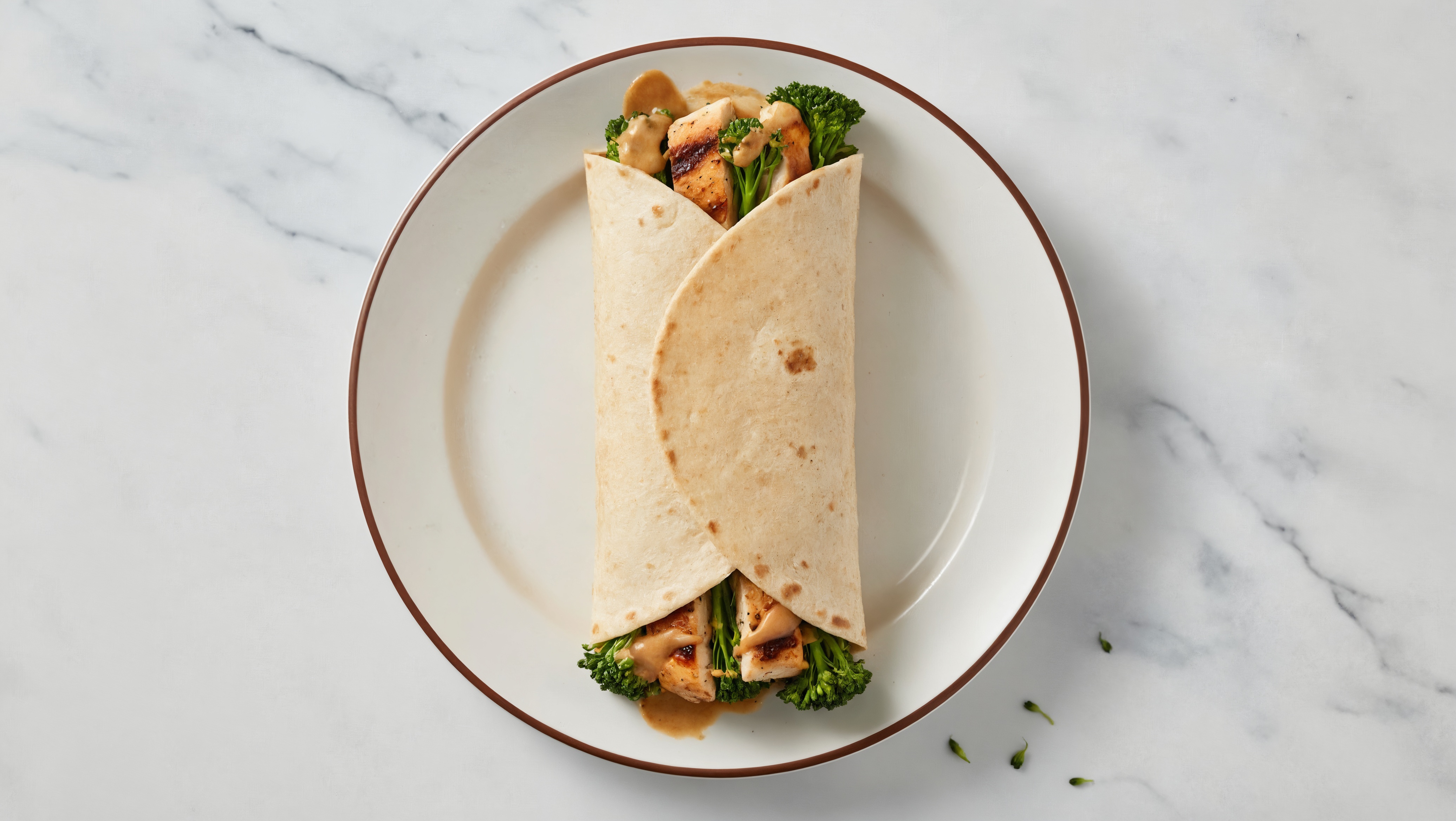 Peanutty Chicken 'n Broccoli Wrap