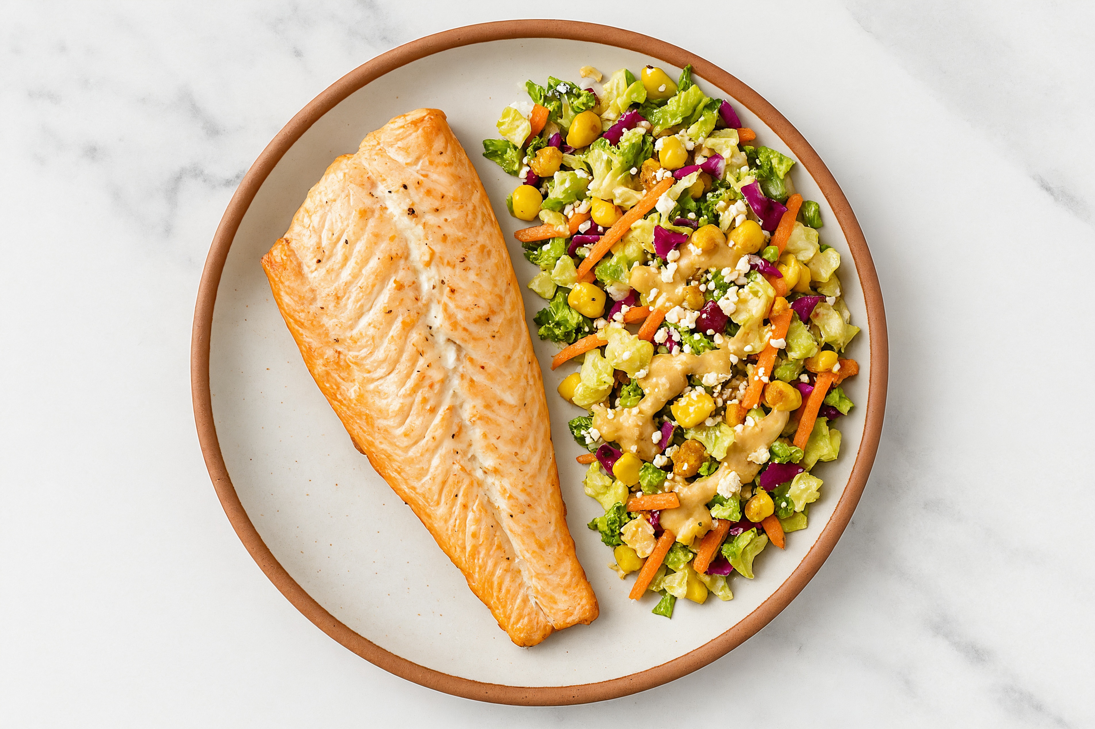 Street Corn Trout Salad