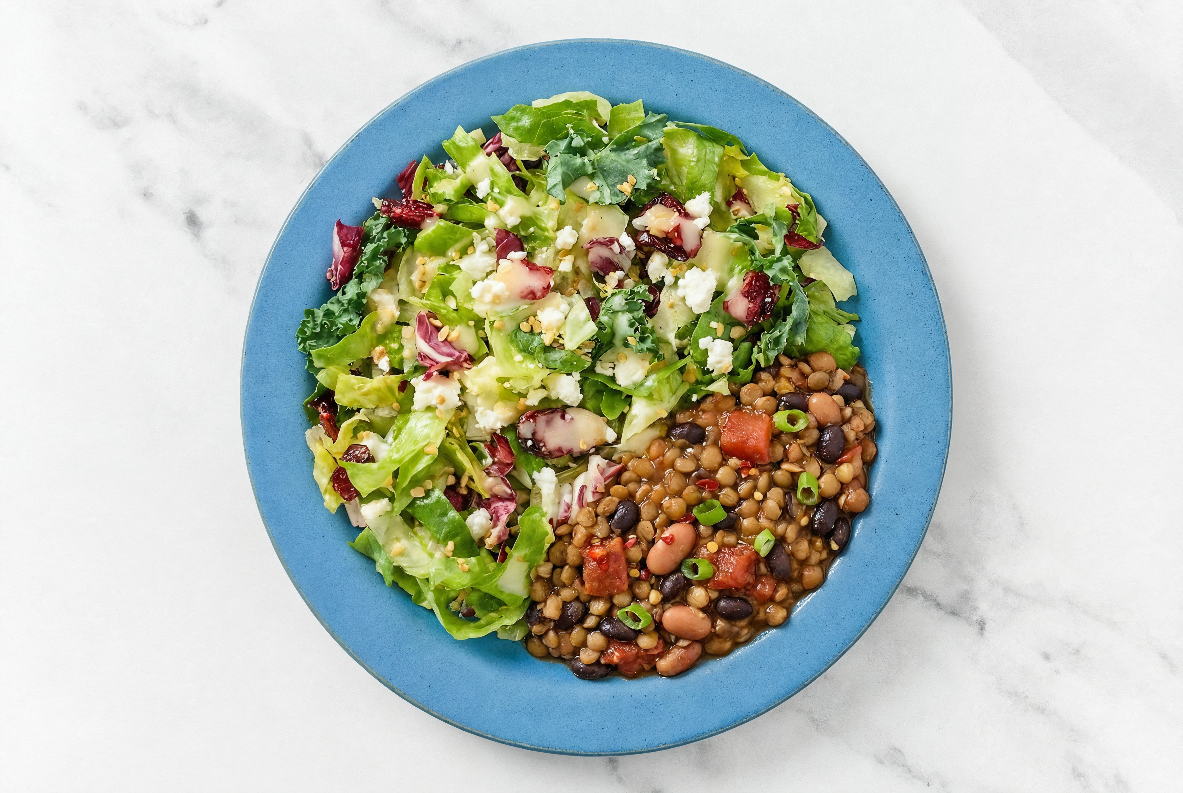 Homestyle Lentil Chili  + Chopped Salad