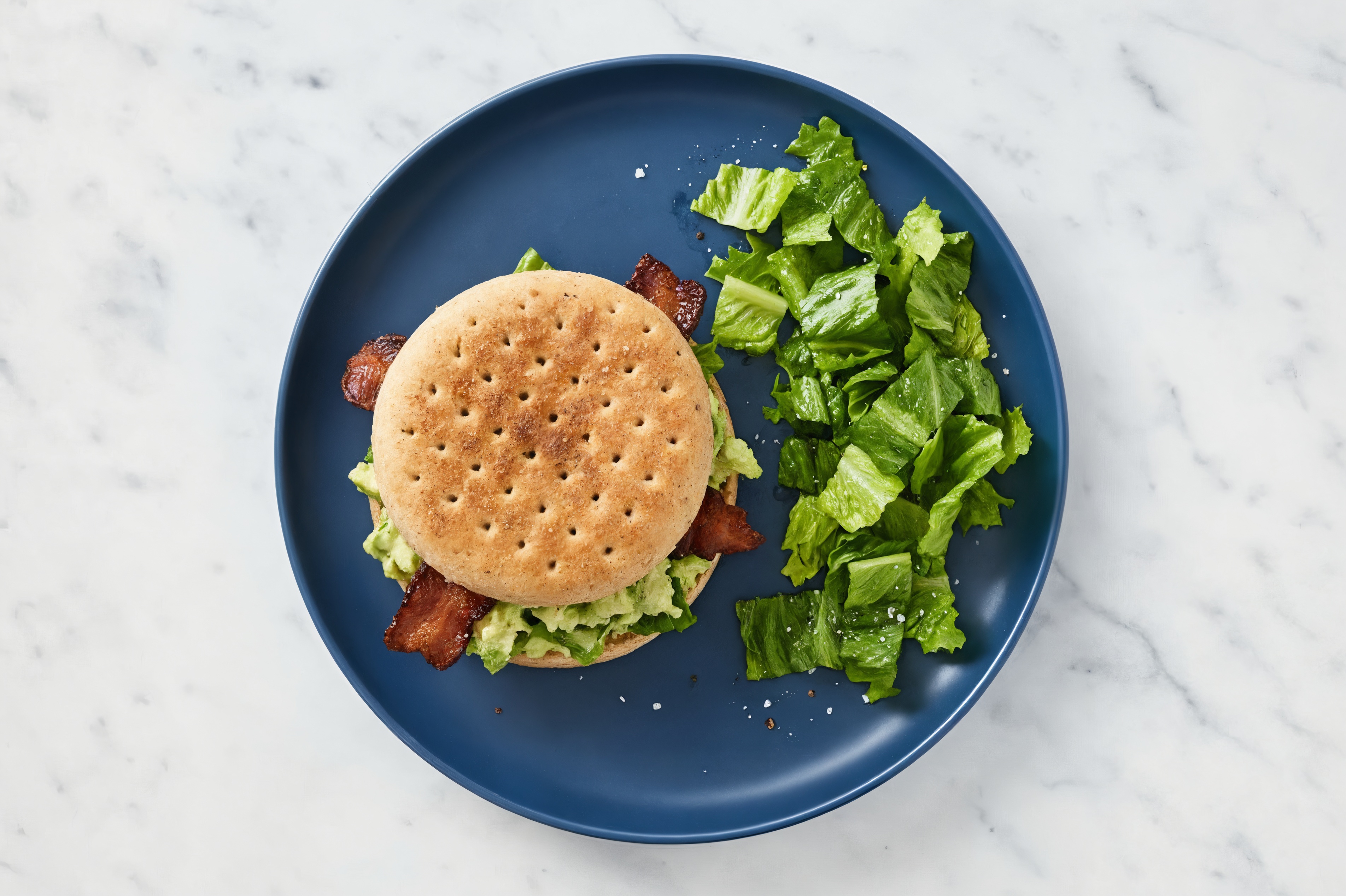 Bacon, Ranch-Avo + Romaine Sandwich