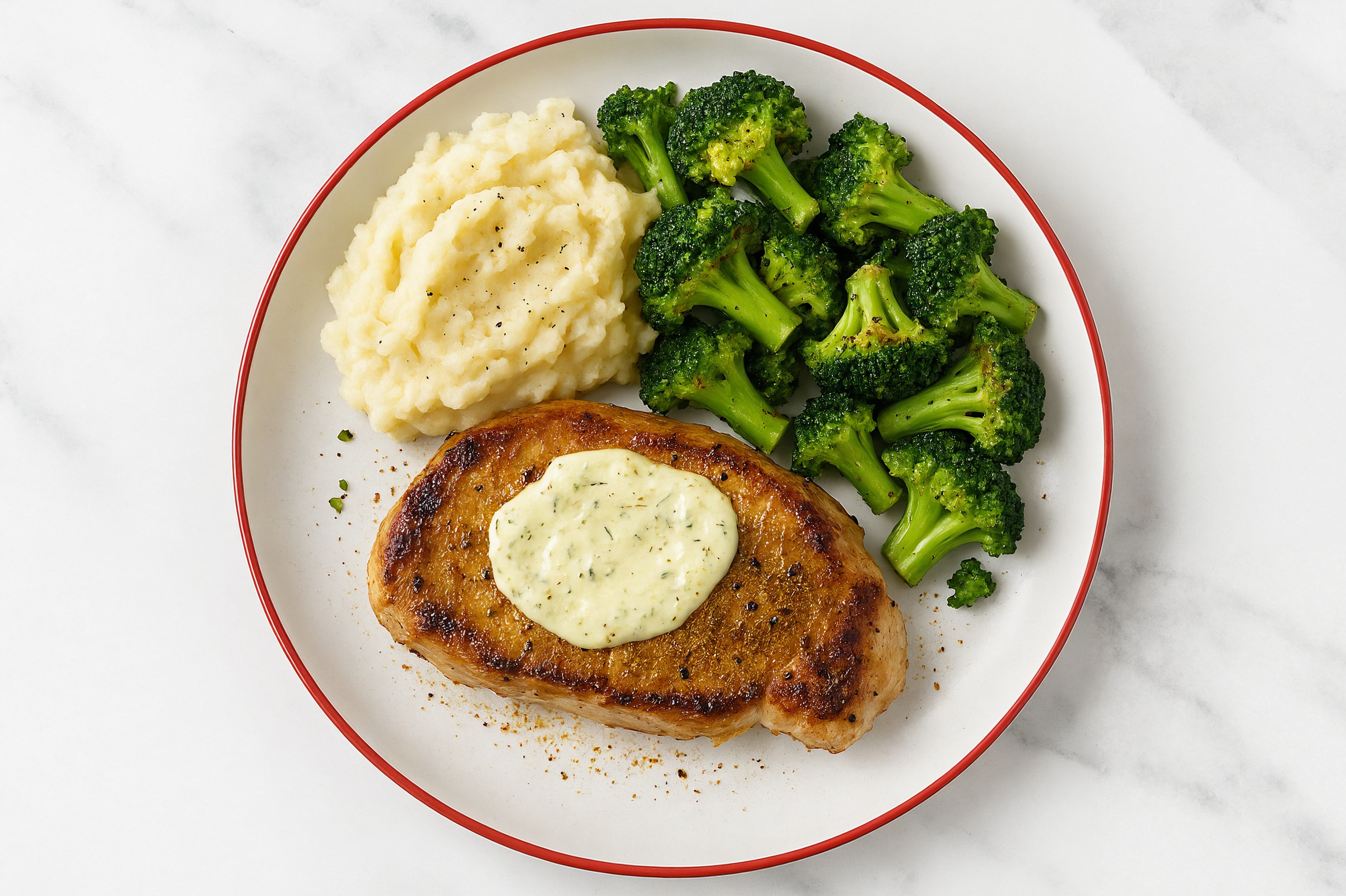 Curry Pork Chops with Broccoli + Dill Pickle Garlic