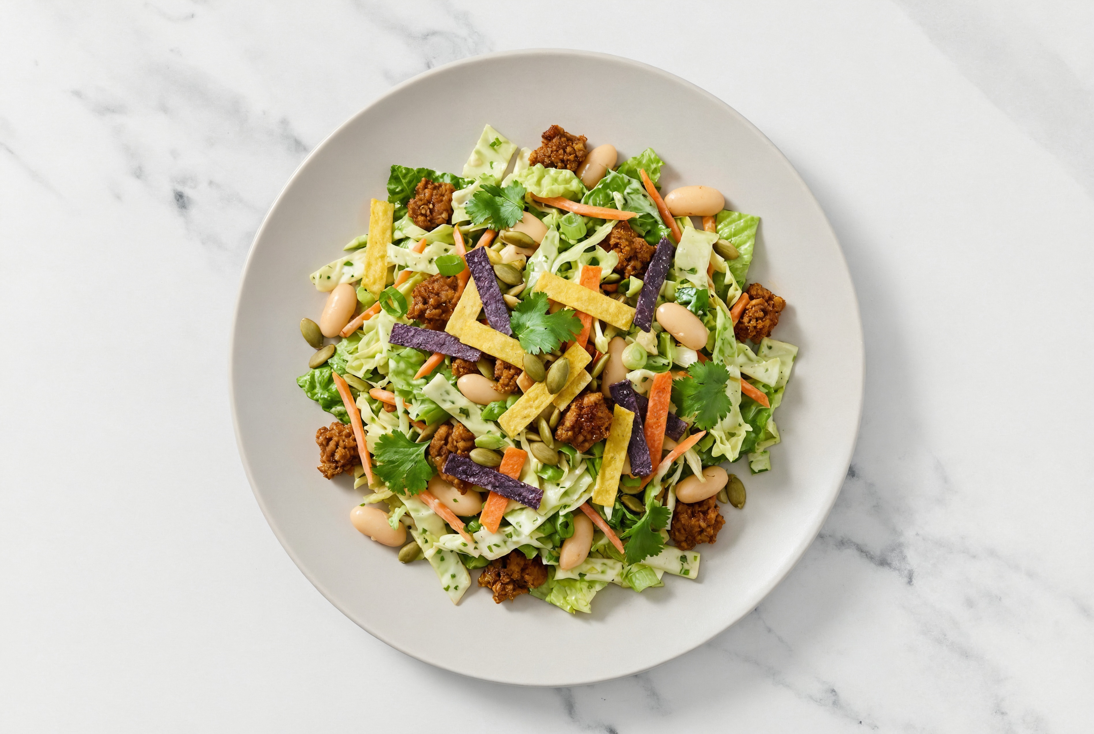 Plant-Based Chorizo + Cannellini Bean Southwest Salad