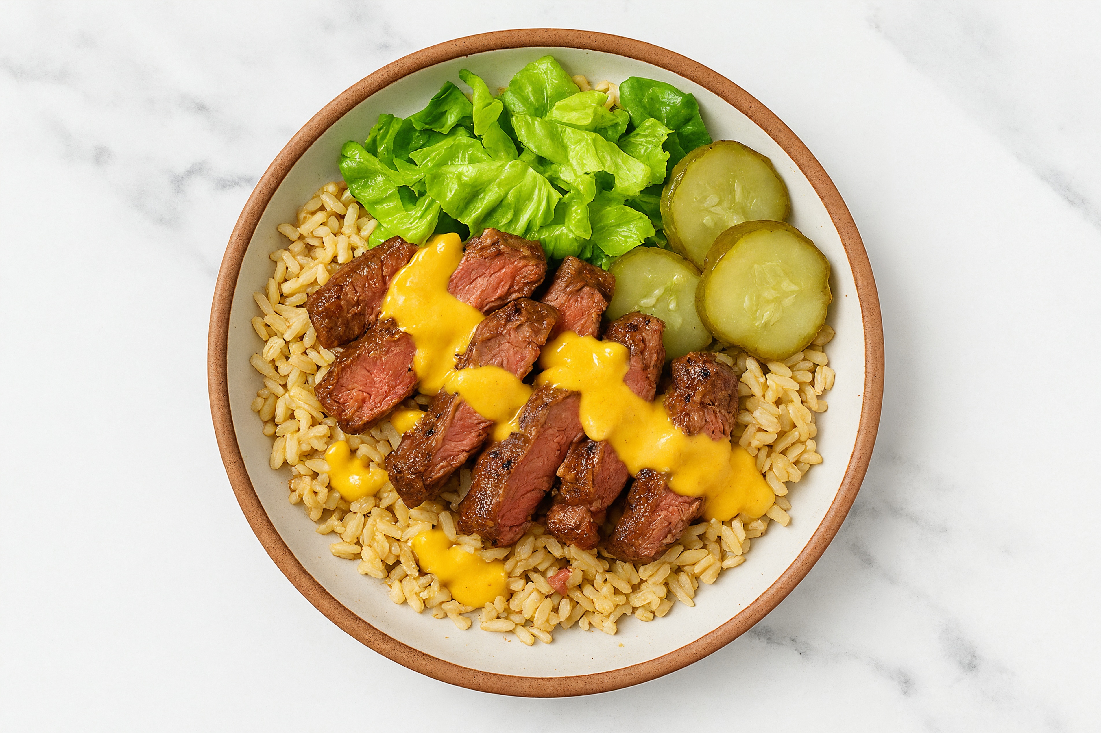 Steak + Special Sauce Burger-Less Bowl