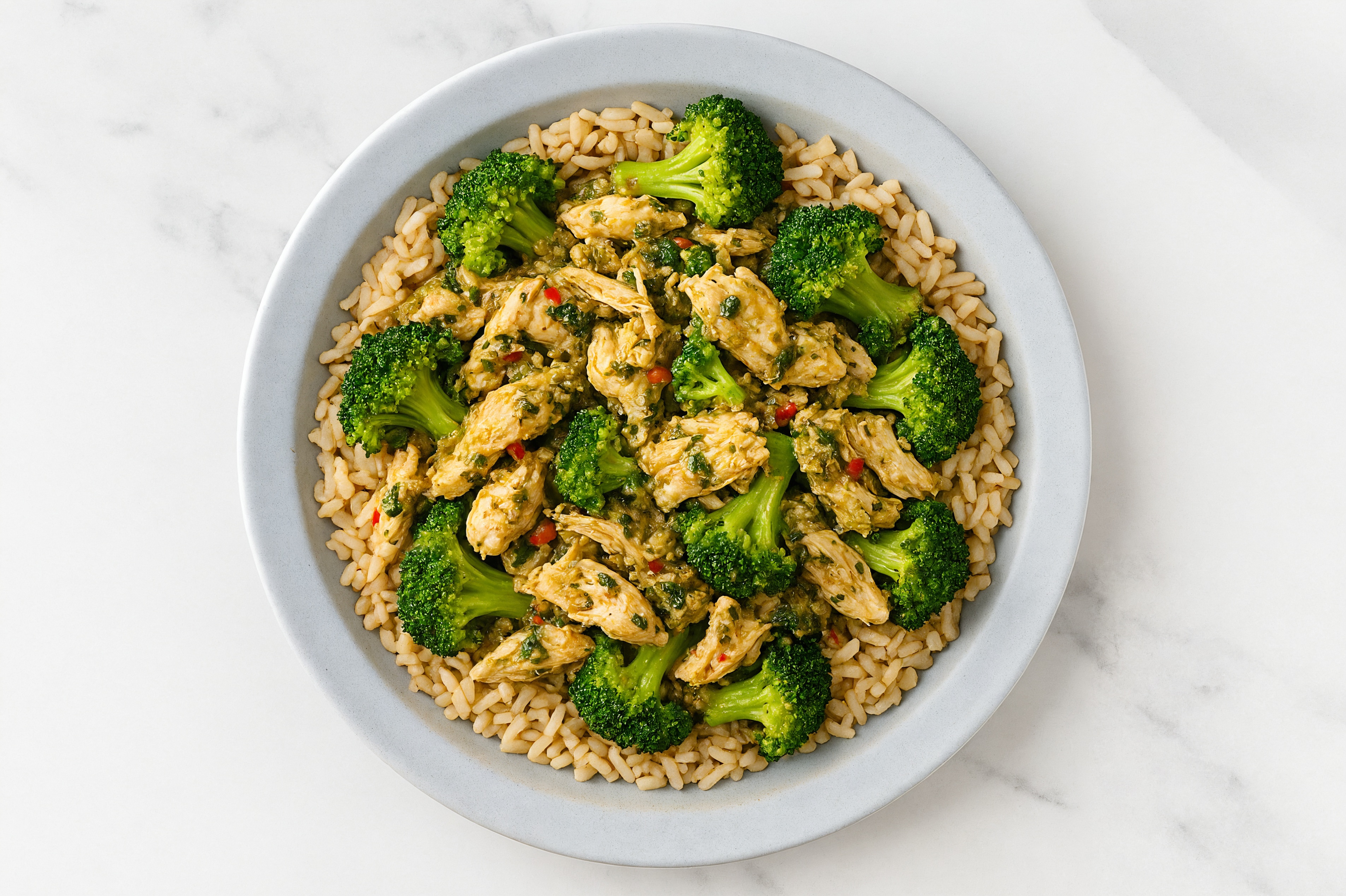 Cilantro Lime Chicken n' Broccoli Grain Bowl