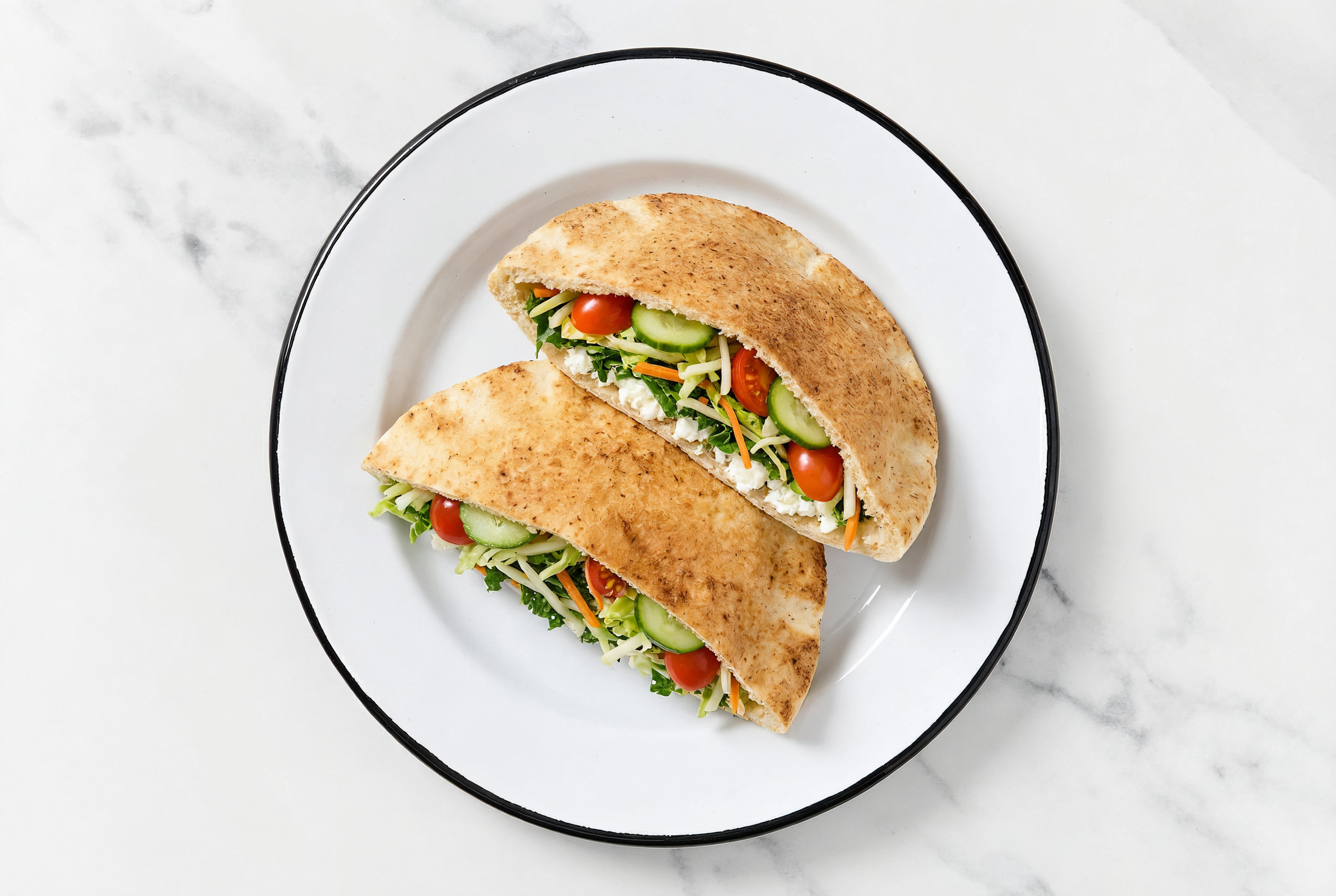 Cheesy Tomato Pitas with Traditional Pita
