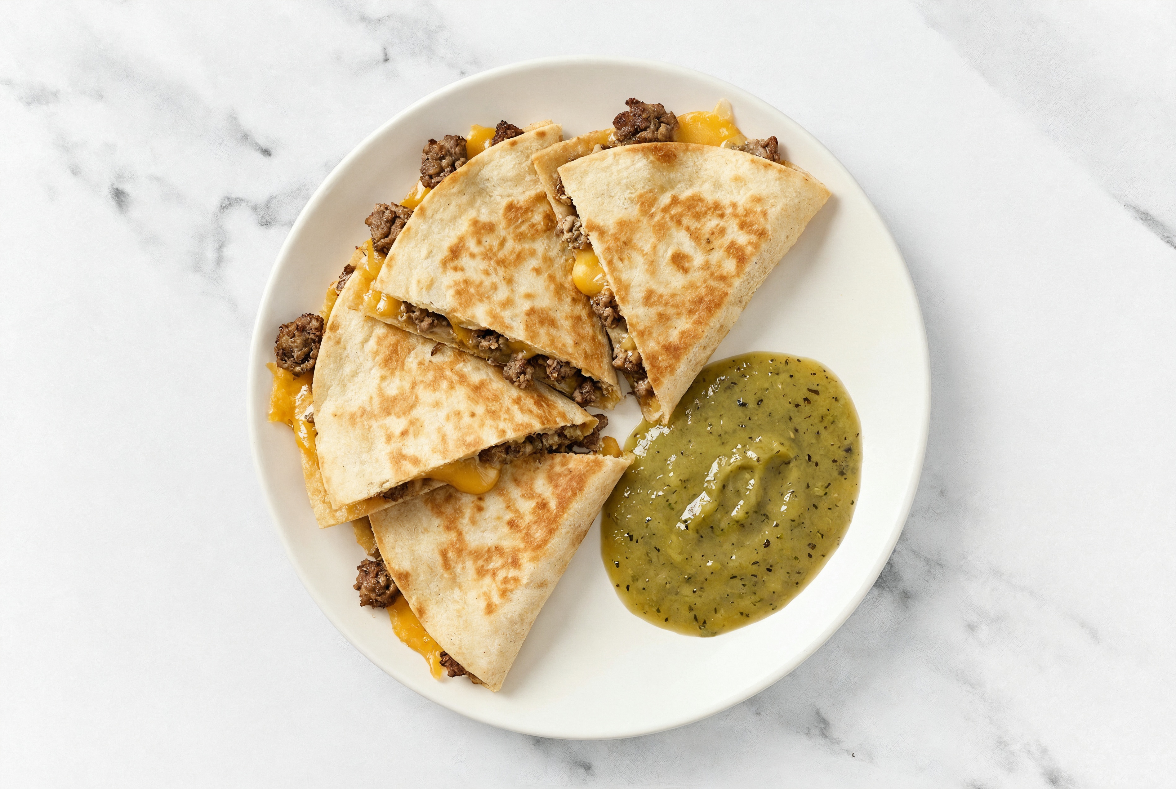 Rustic Spicy Lamb Quesadillas