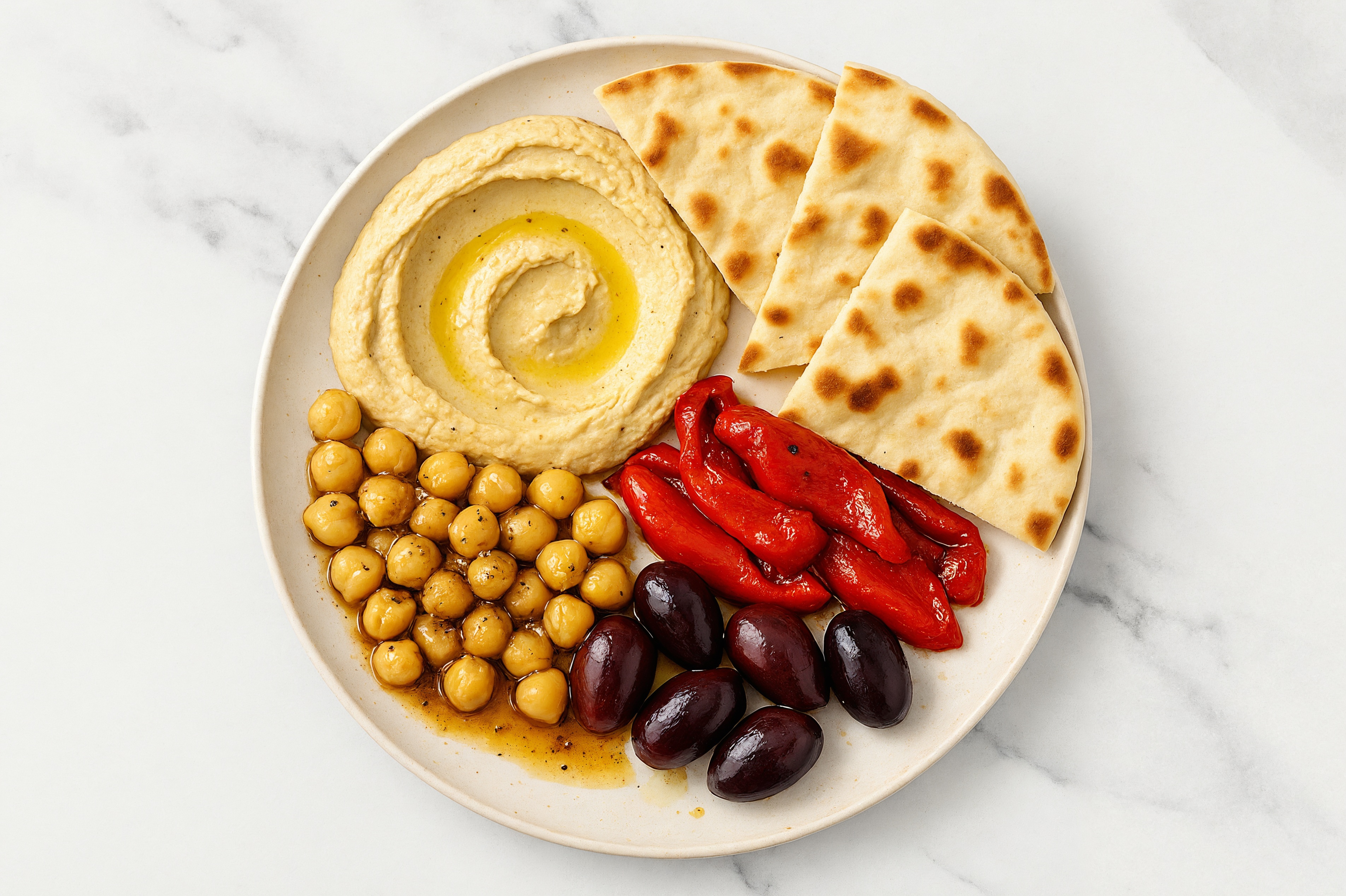 Chickpea Salad + French Onion Hummus Mezze