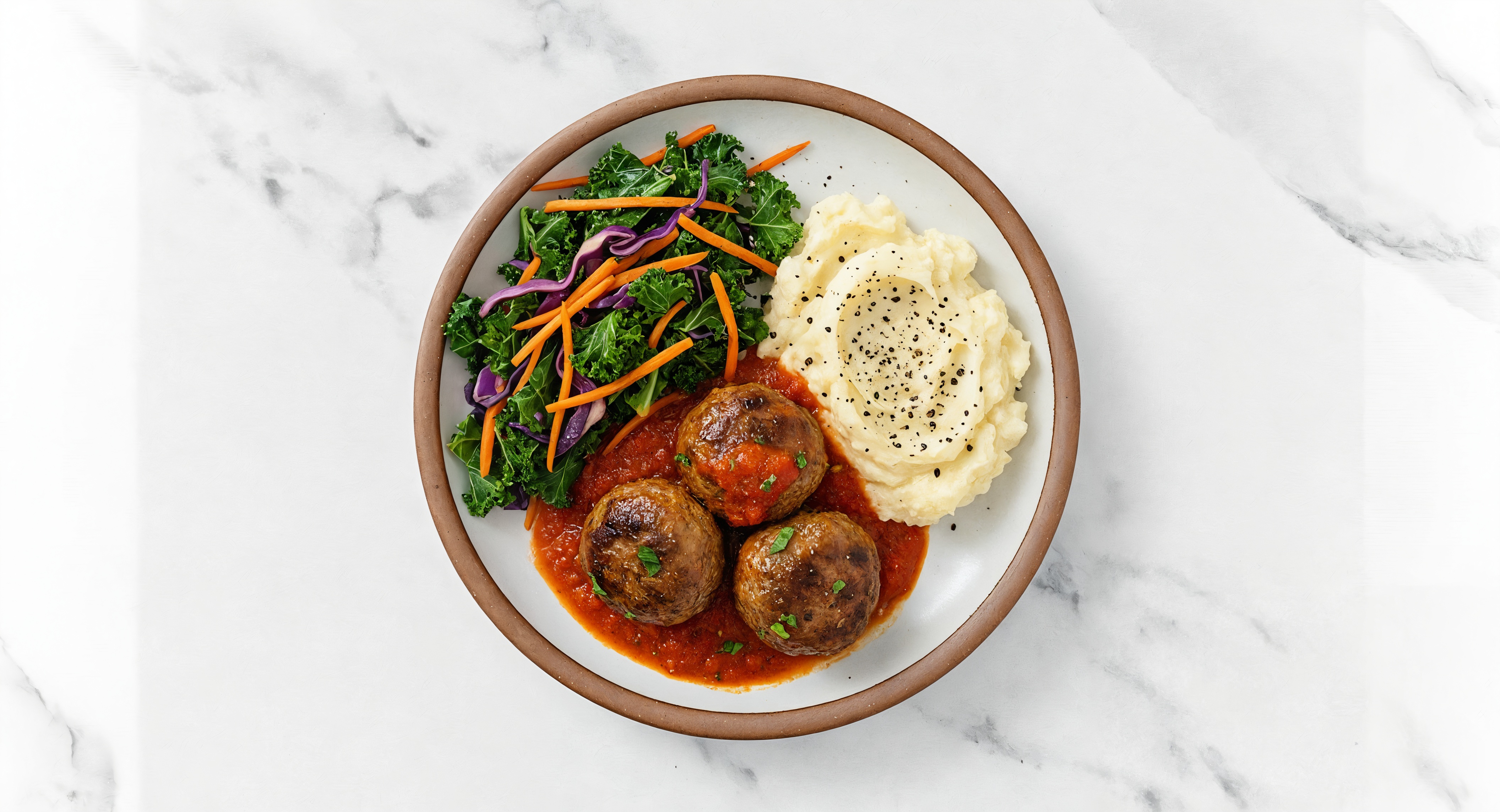 Marinara Meatballs with Cauli Mash