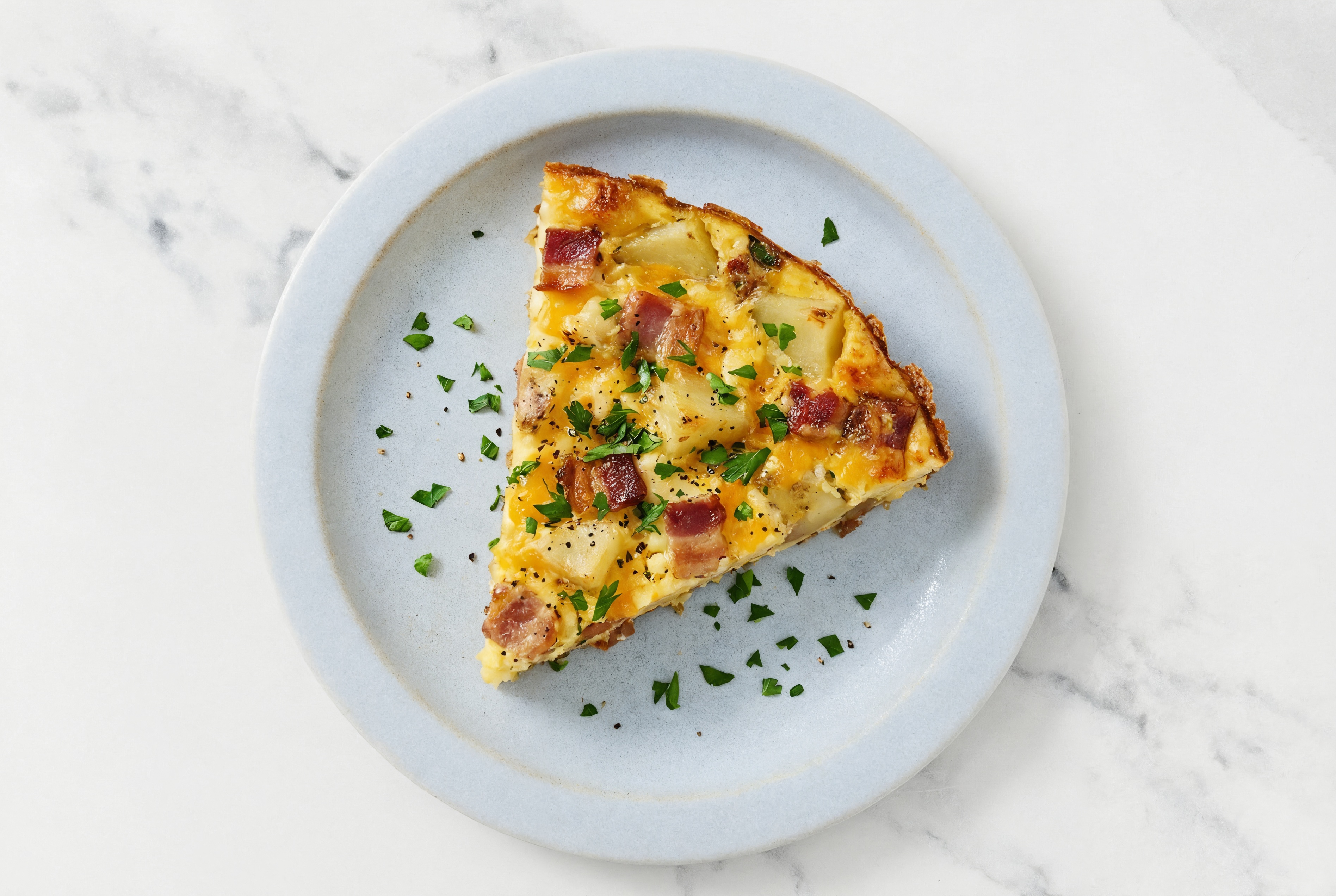 Frittata Lorraine with Sharp Cheddar Bar