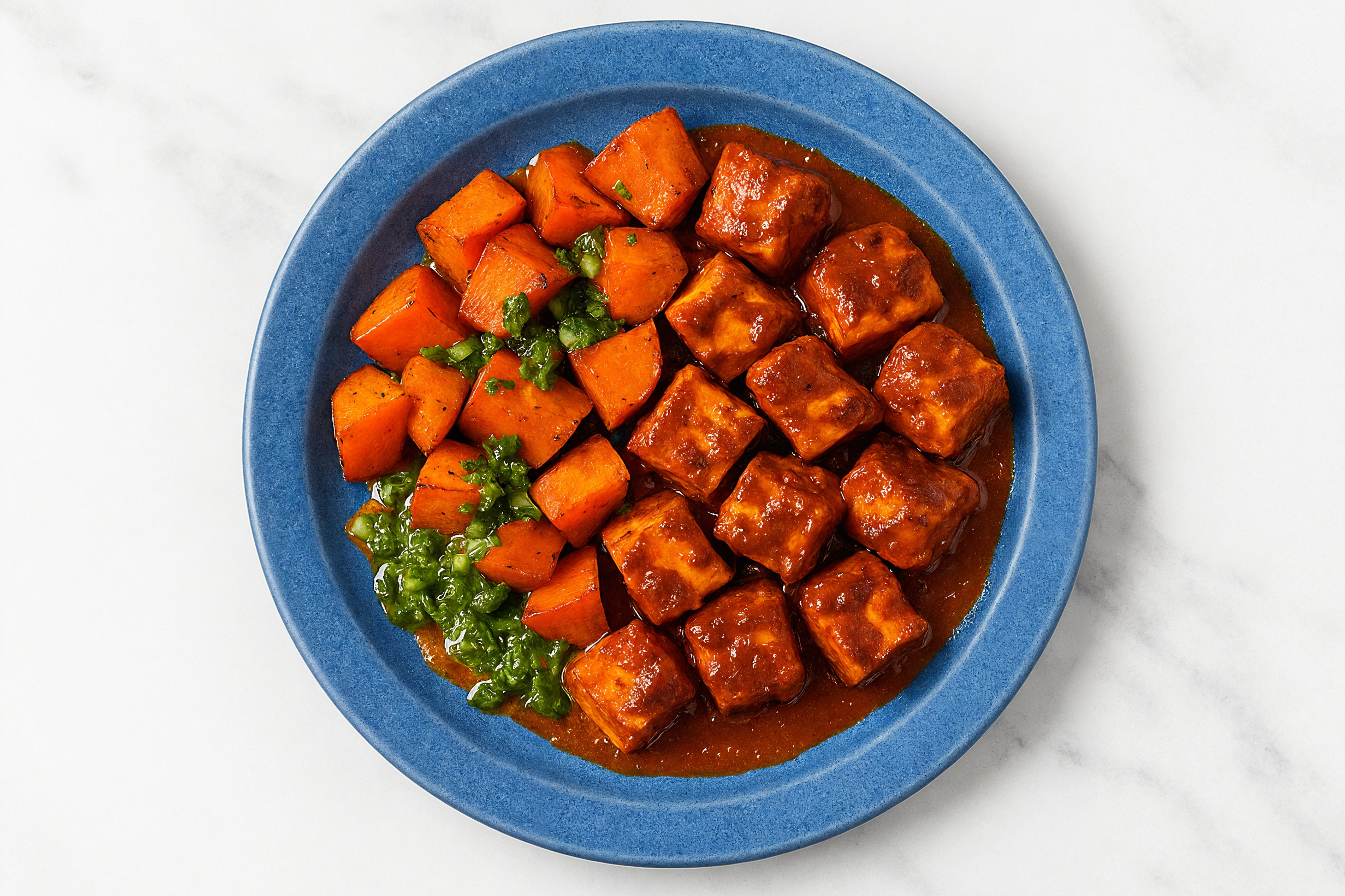 Paneer Tandoori Masala + Green Chutney Sweet Potatoes