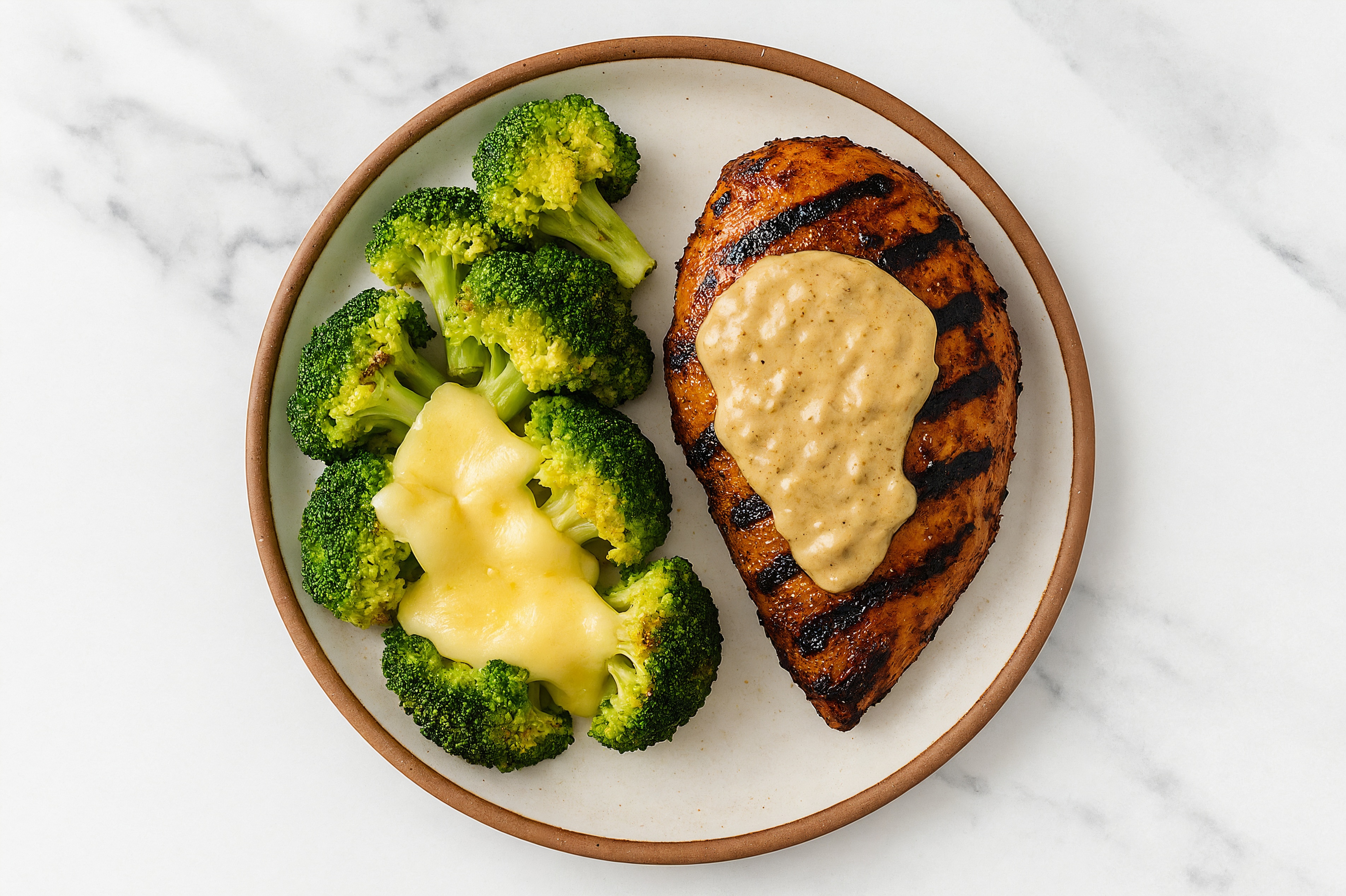 French Onion-Smothered Chicken + Cheesy Organic Broccoli