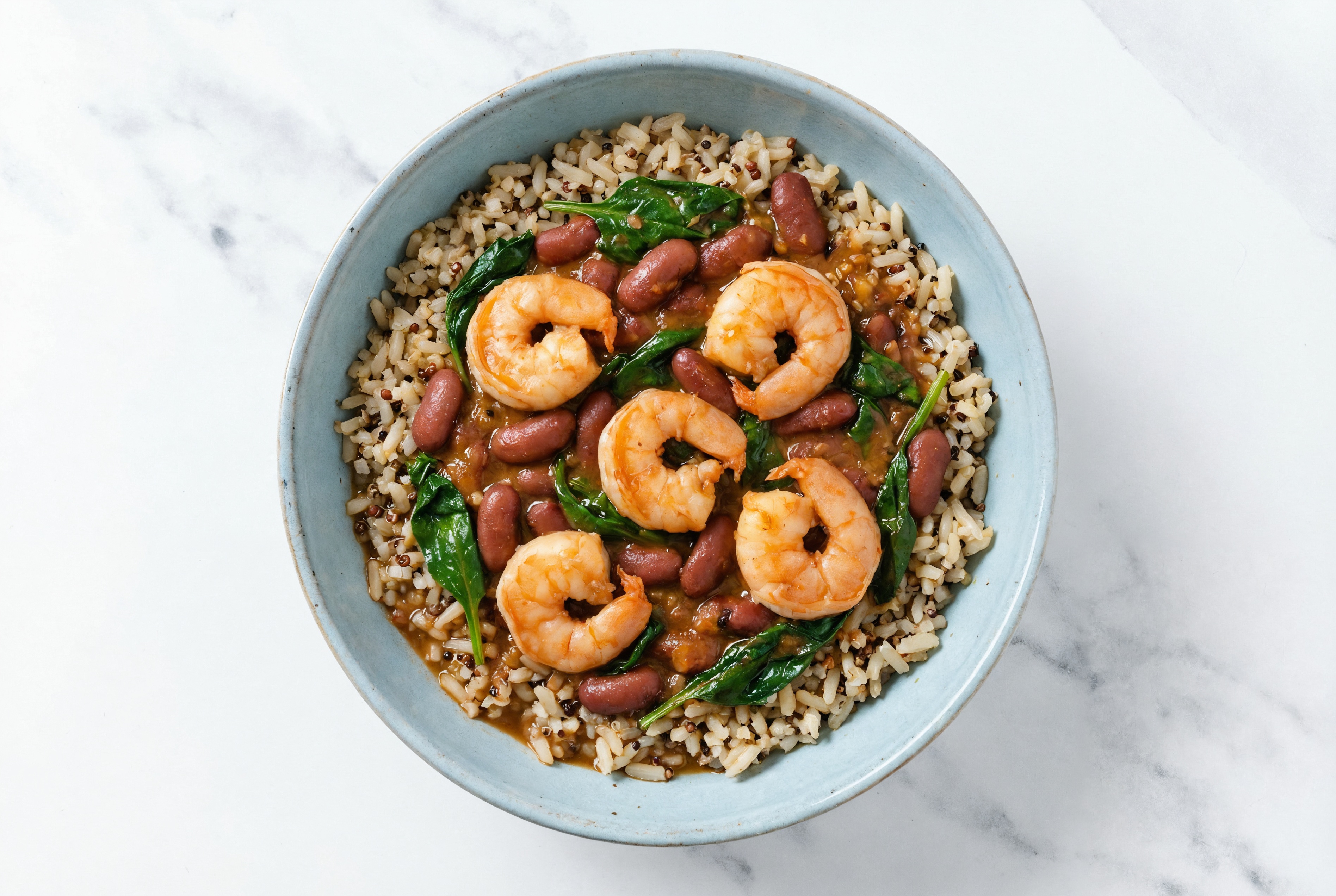 Creole Shrimp n' Red Bean Bowl
