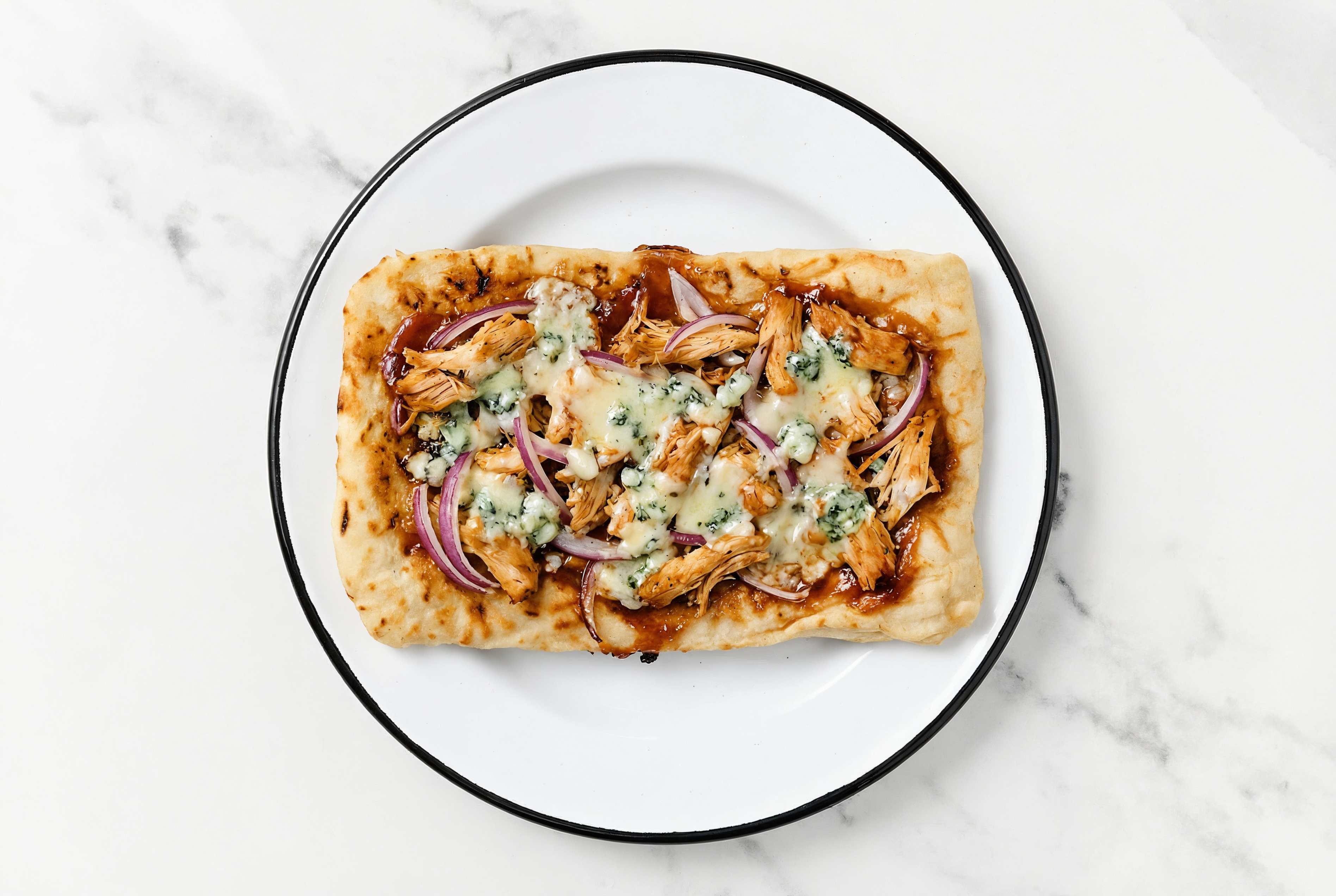 Herby BBQ Pulled Chicken Wood Grilled Pizza Crusts