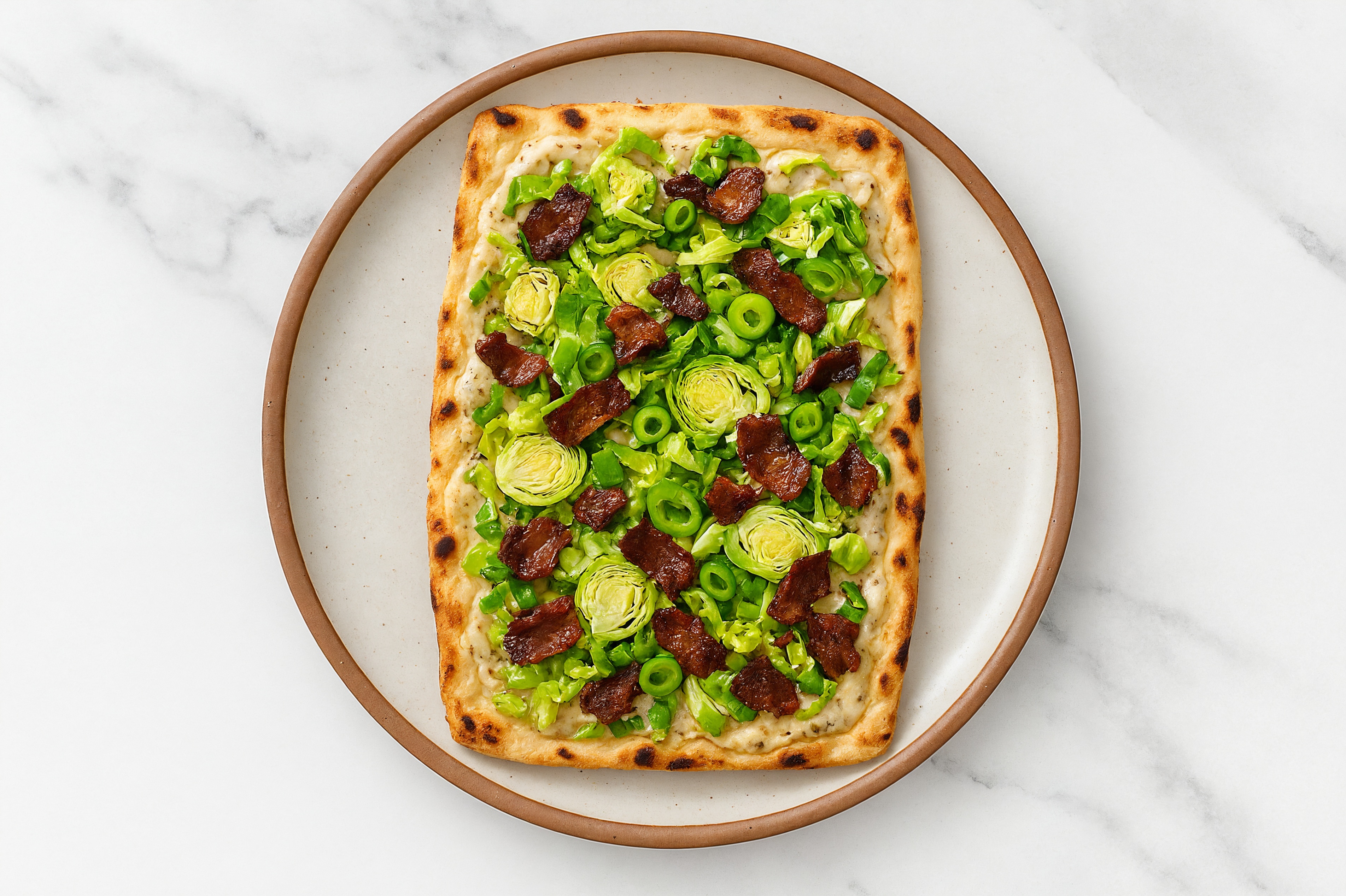 Creamy Rosemary Mushroom Truffle Sauce Brussels + MyBacon White Pie
