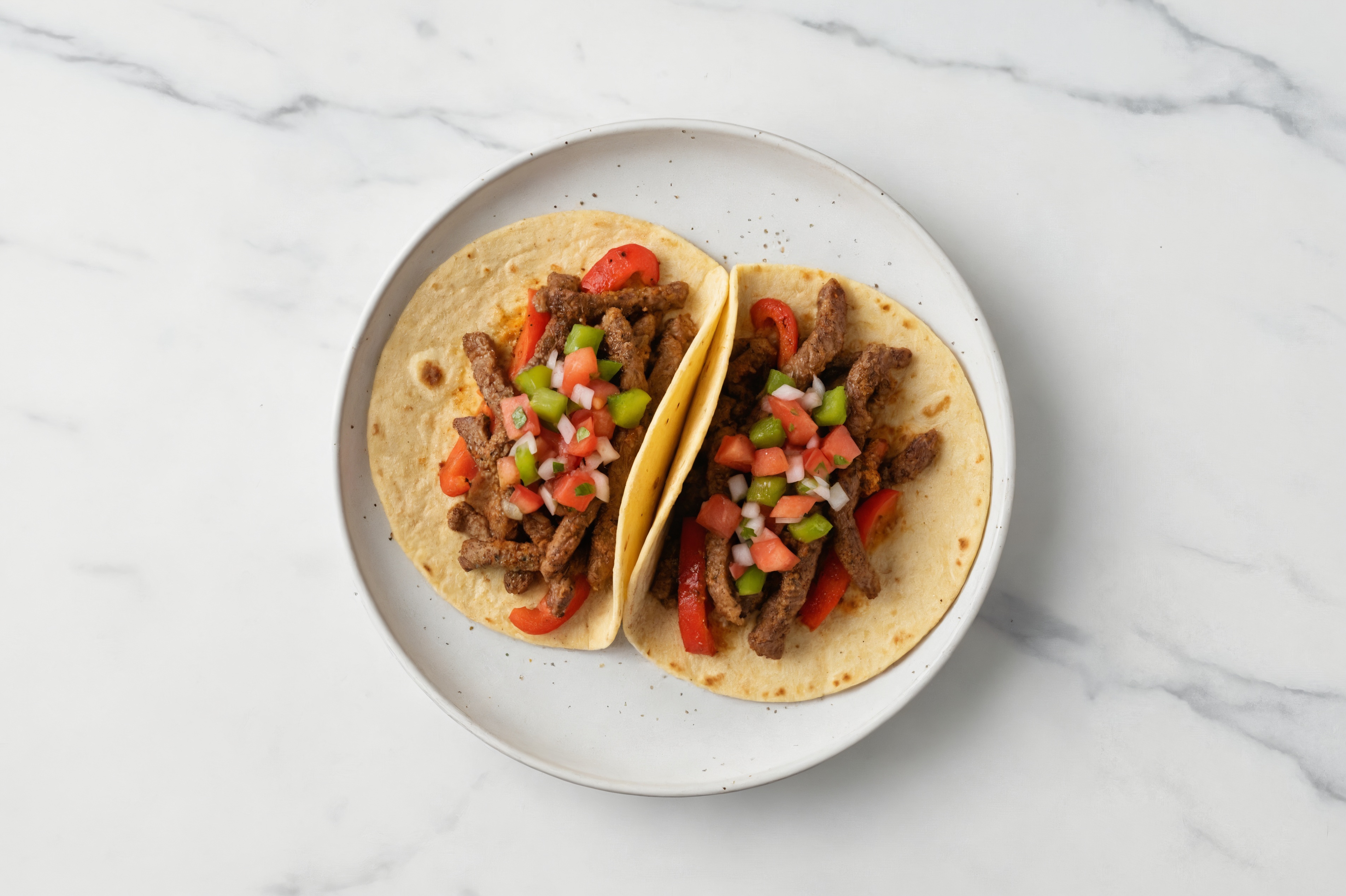 Peppery Beef Tostadas