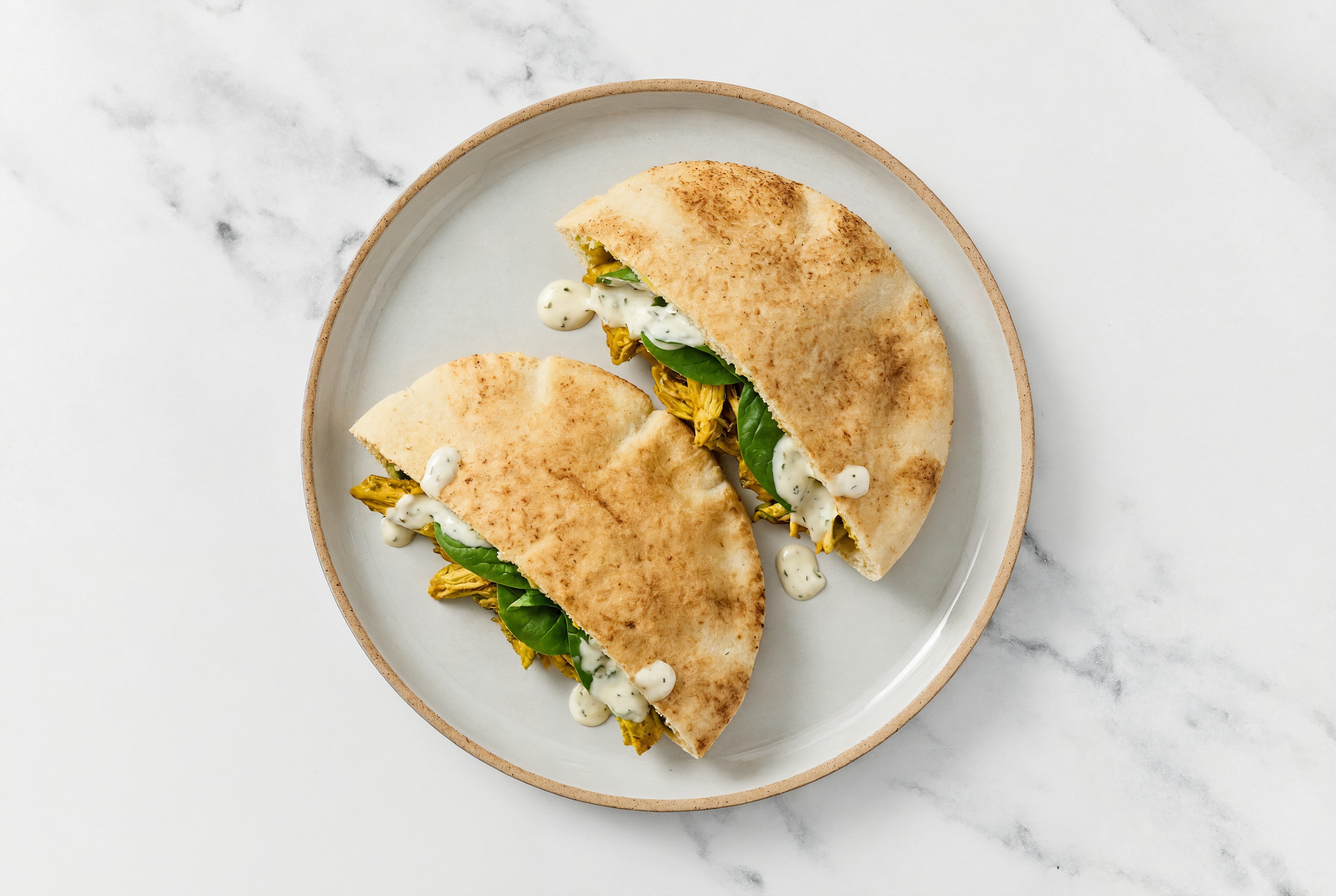  Creamy Garlic Shawarma Chicken Traditional Pita