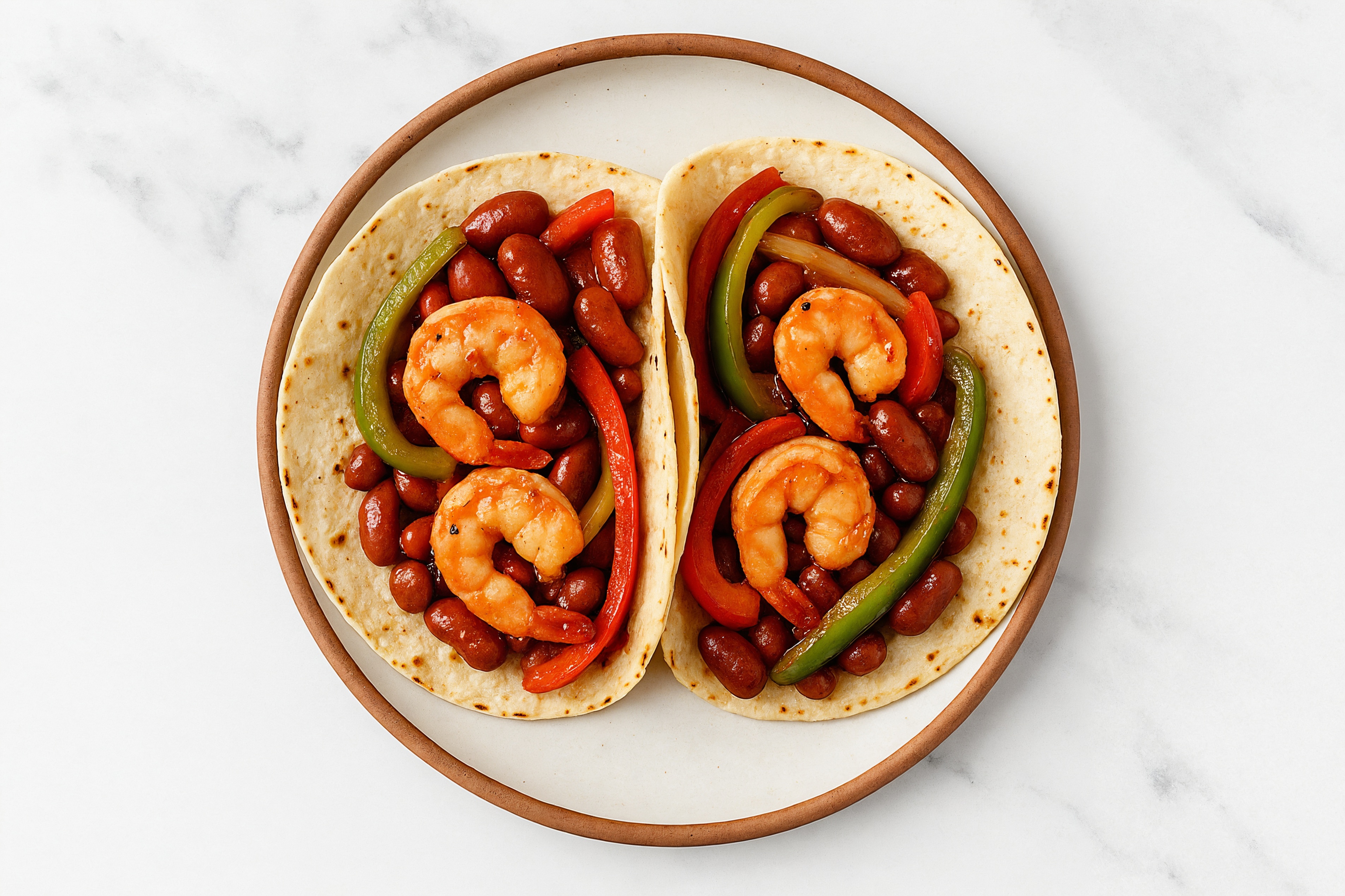 Shrimp + Red Bean Tacos