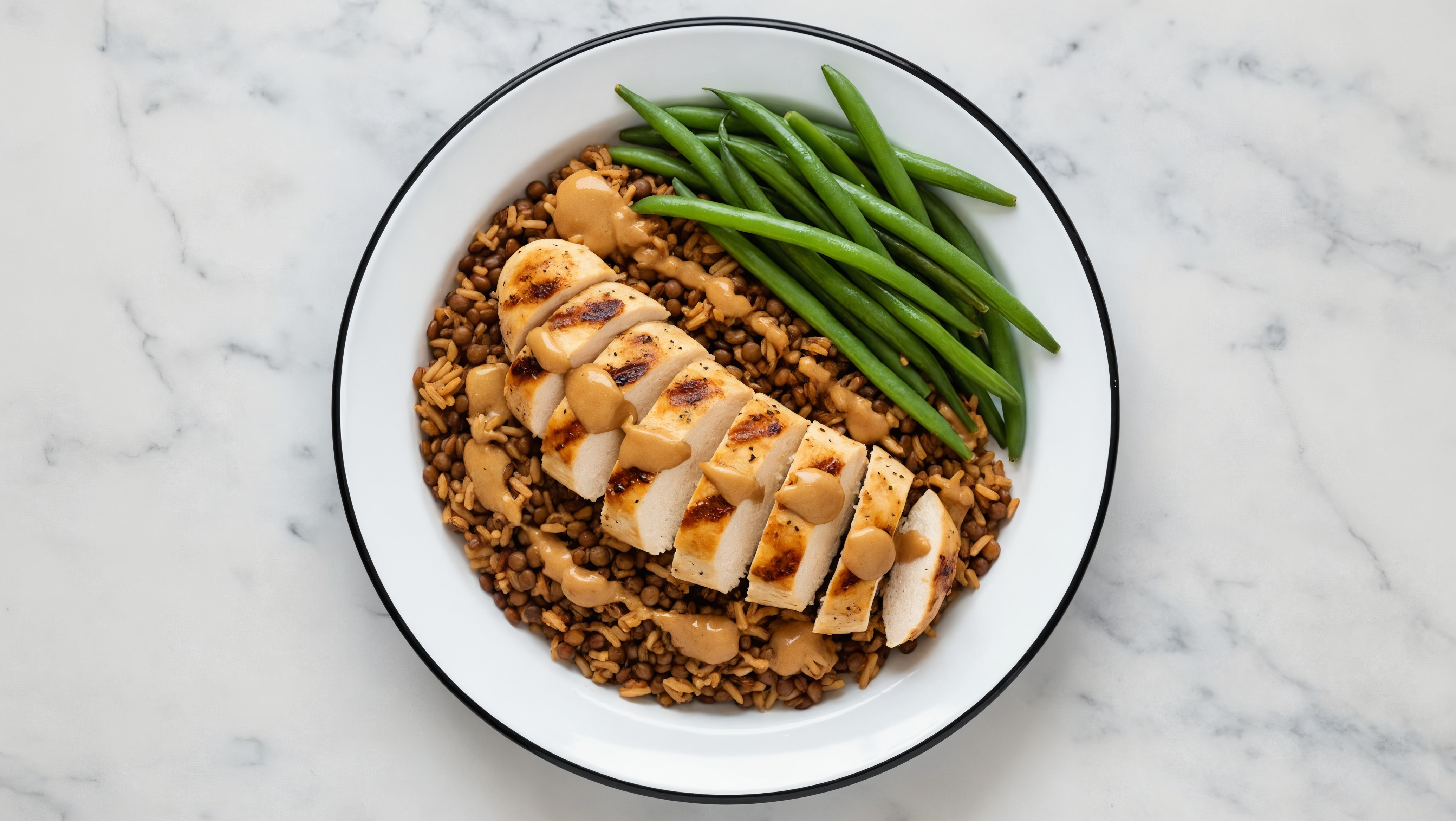 Thai Peanut Chicken + Organic Green Bean Protein Bowl