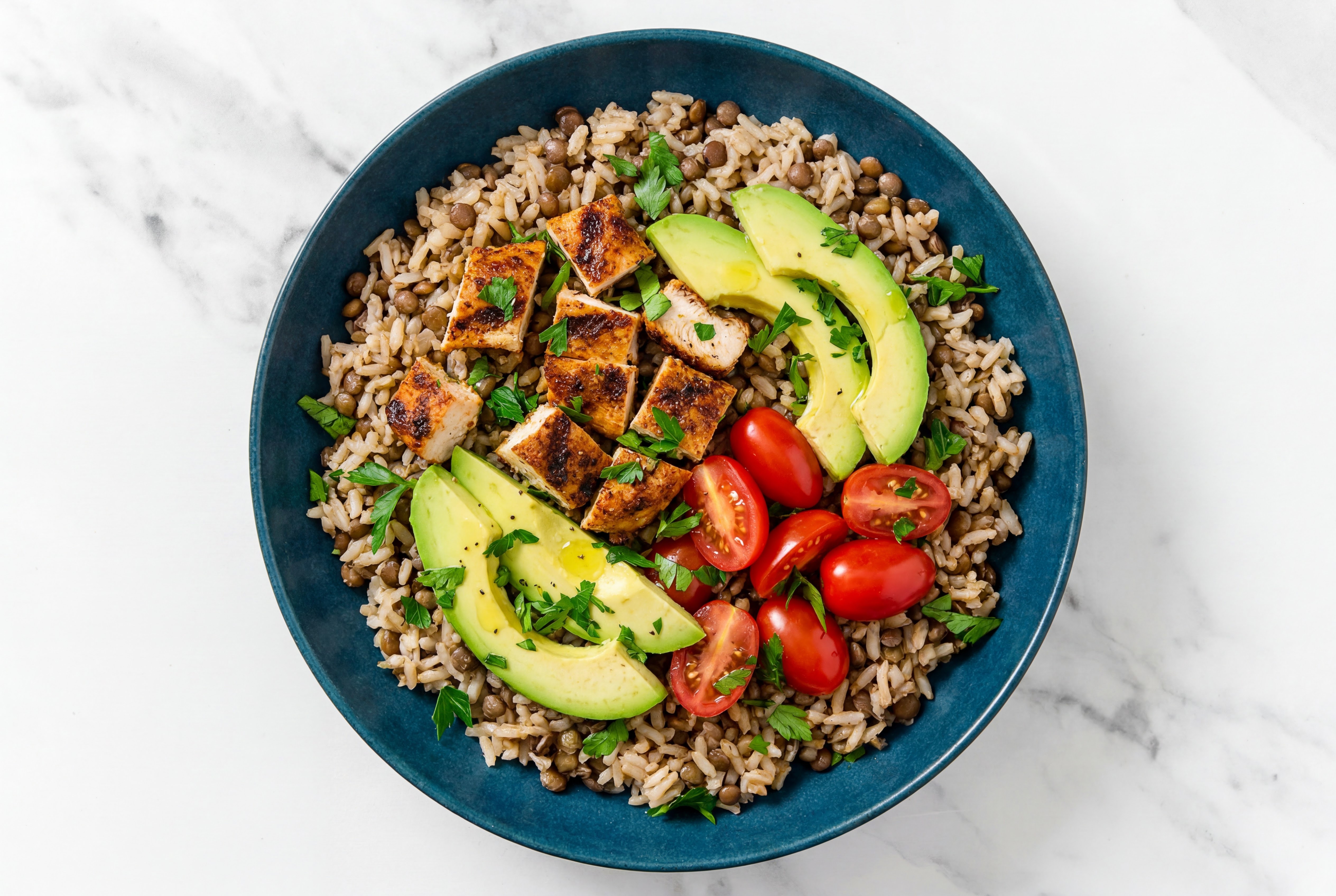 Blackened Chicken Avocado Power Bowl