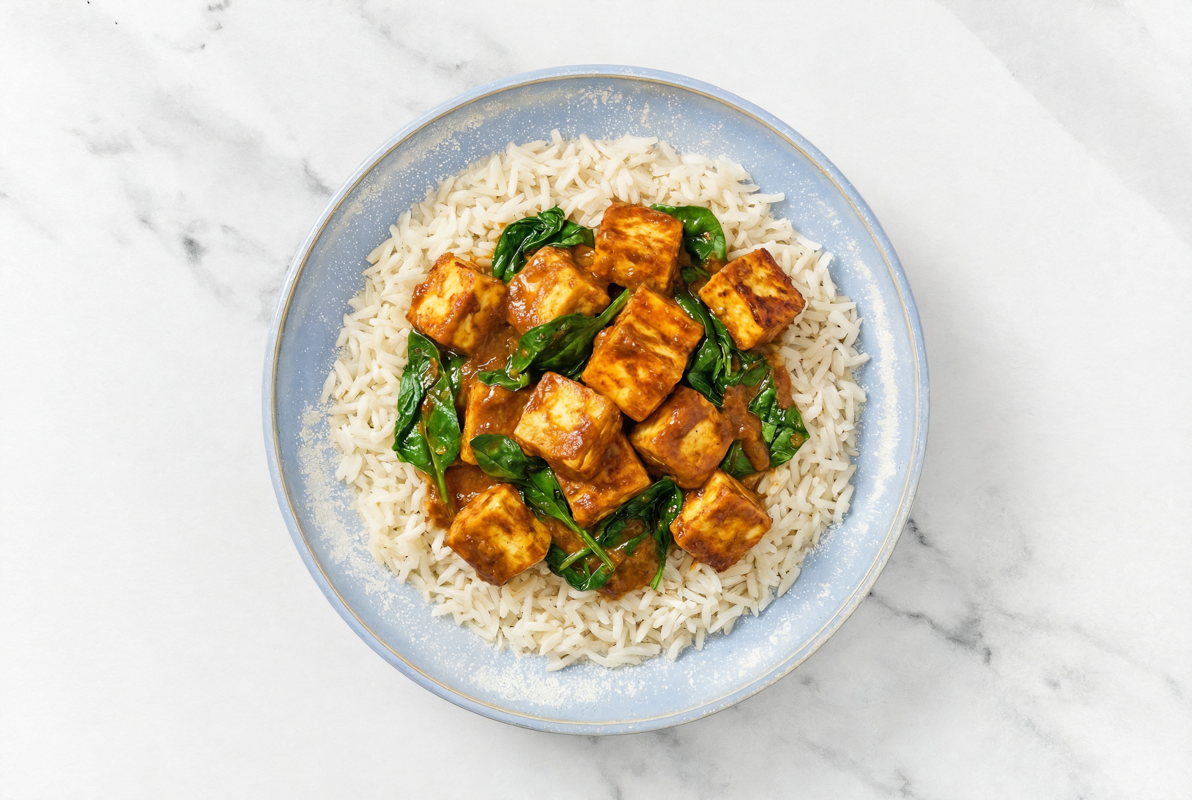 Tandoori Paneer with Rice + Baby Spinach