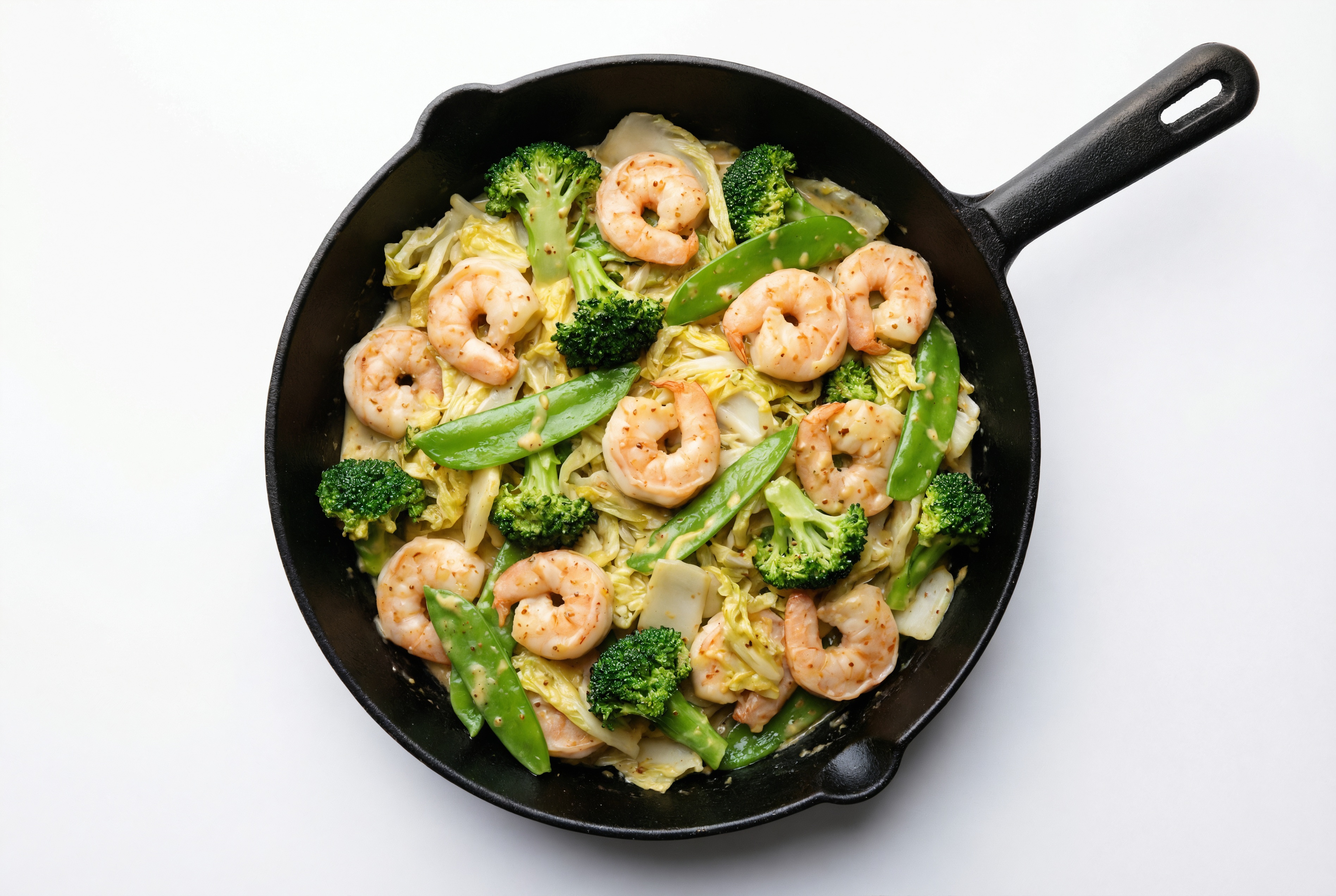 Gulf Shrimp with  Honey Mustard + Bok Choy Mix