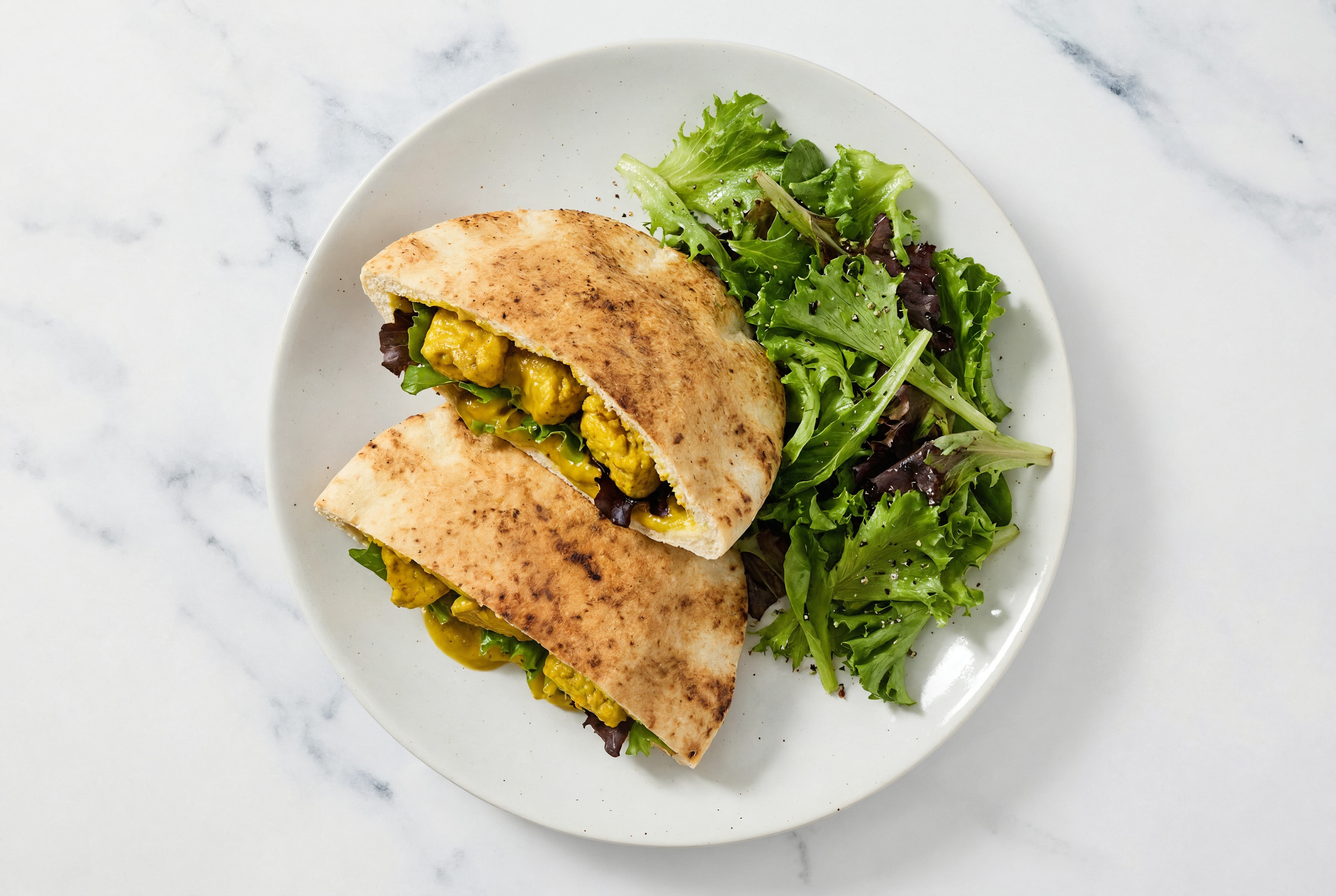 Curry Tofu Traditional Pita Pockets