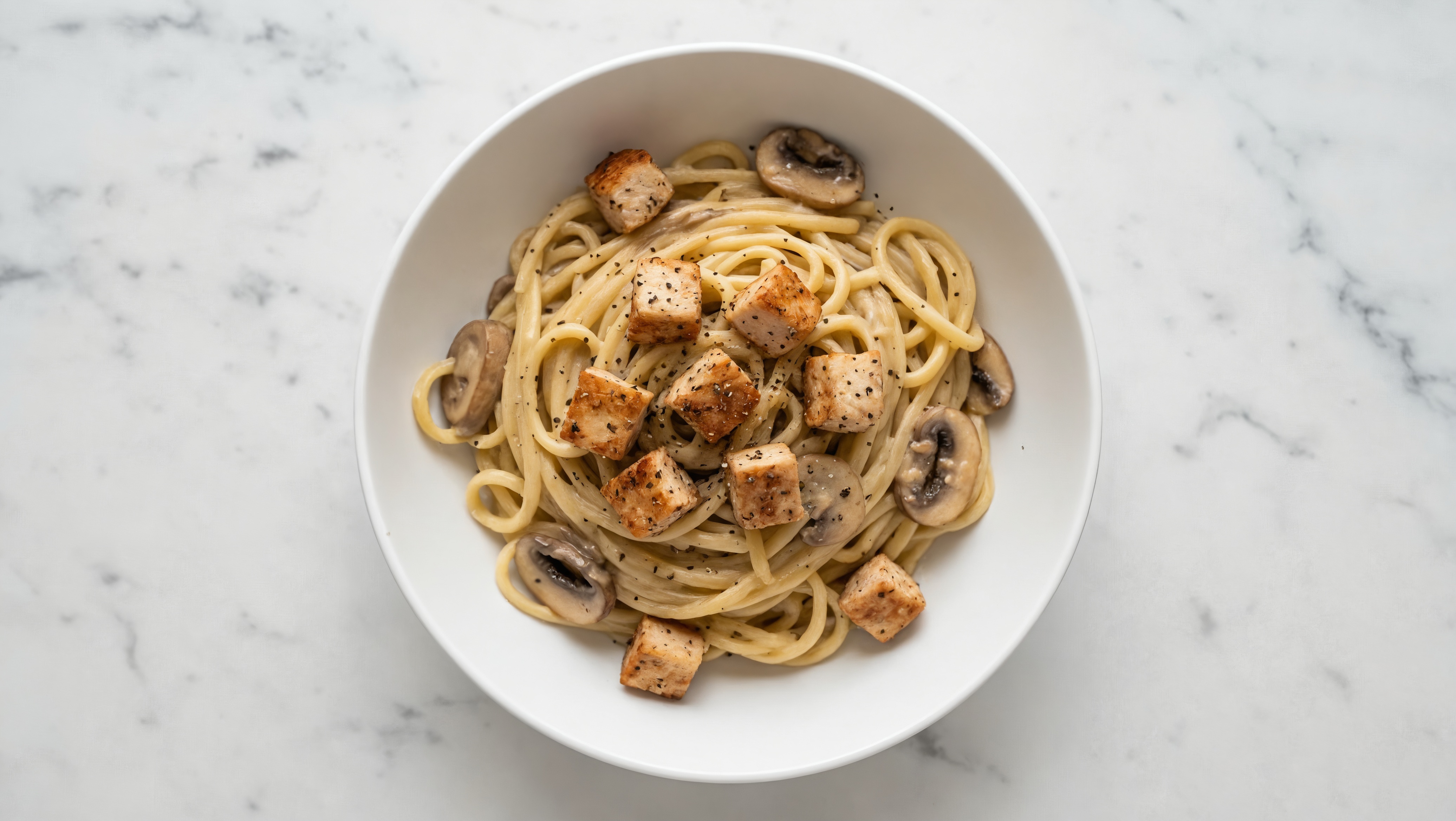 Turkey + Mushroom Linguine Truffle
