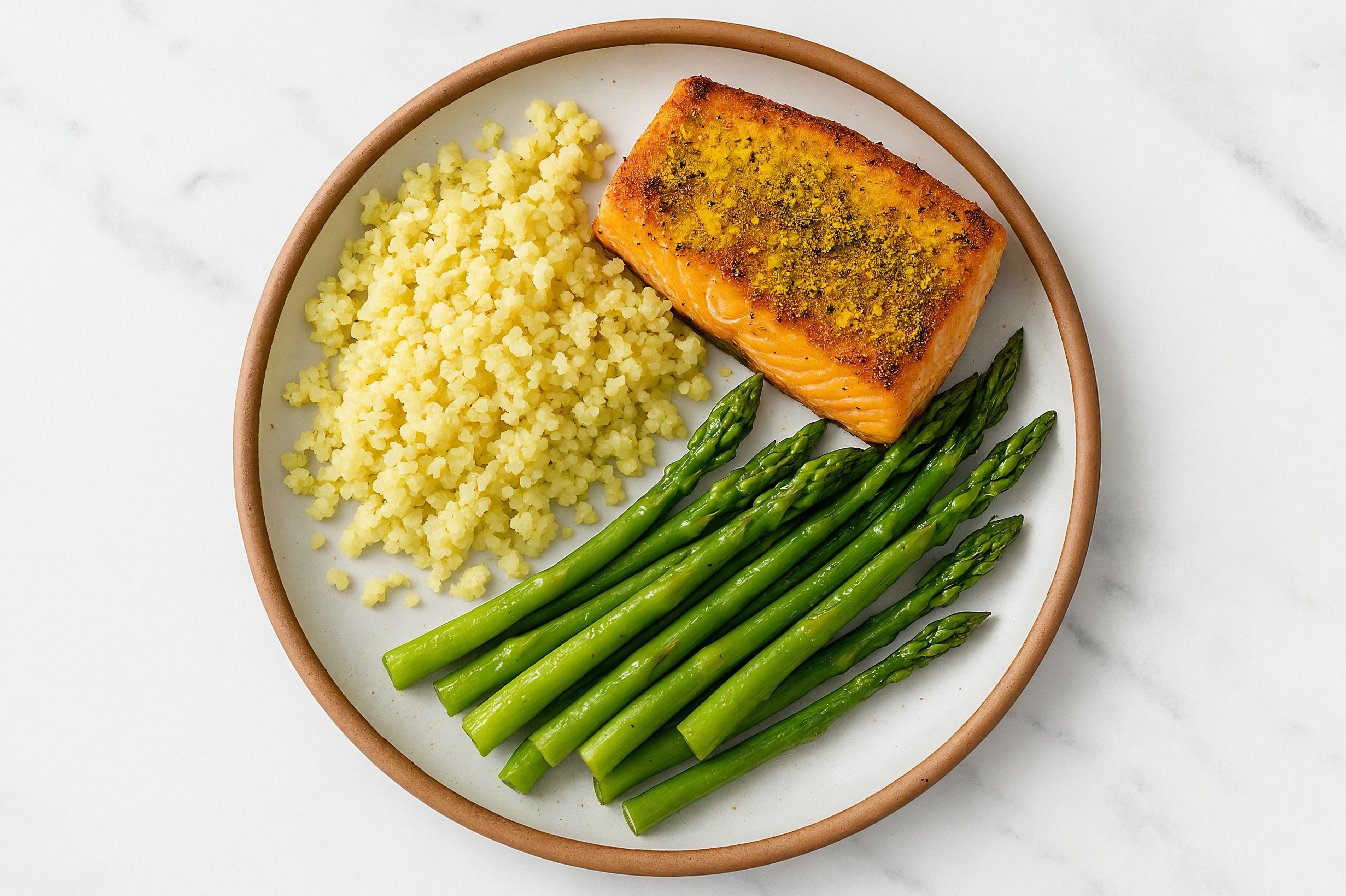 Curry Wild Salmon + Traditional Couscous