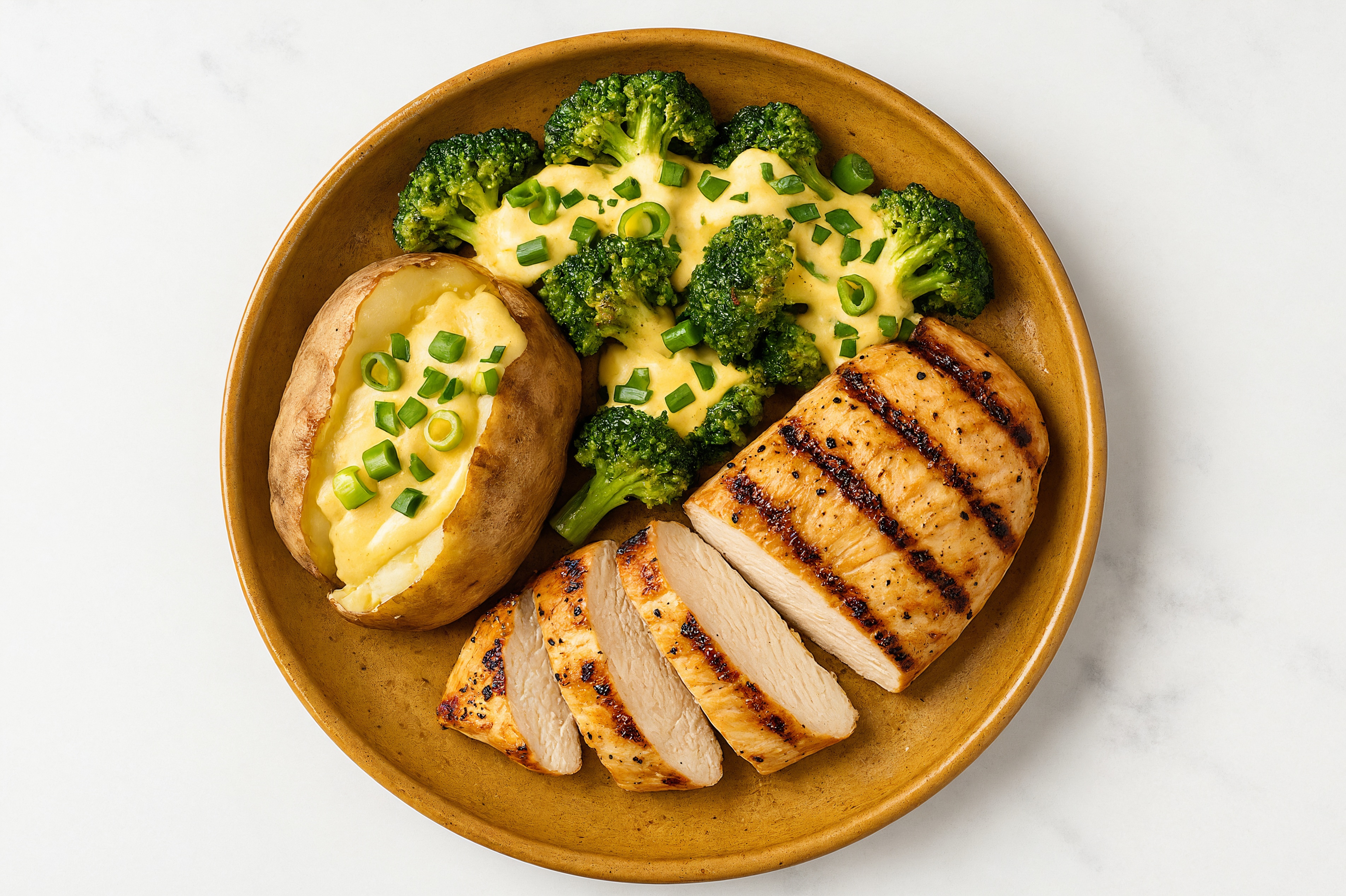 Broccoli Seasoned Grilled Chicken Breast Queso Bake