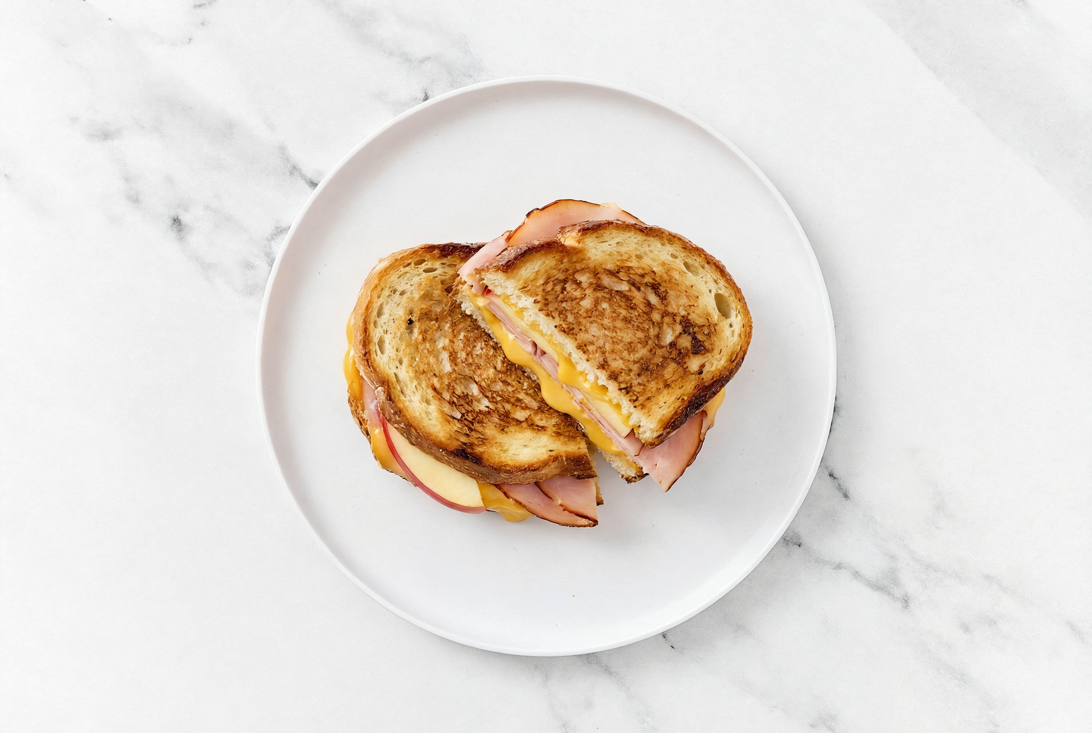 Apple + Ham Grilled Cheese