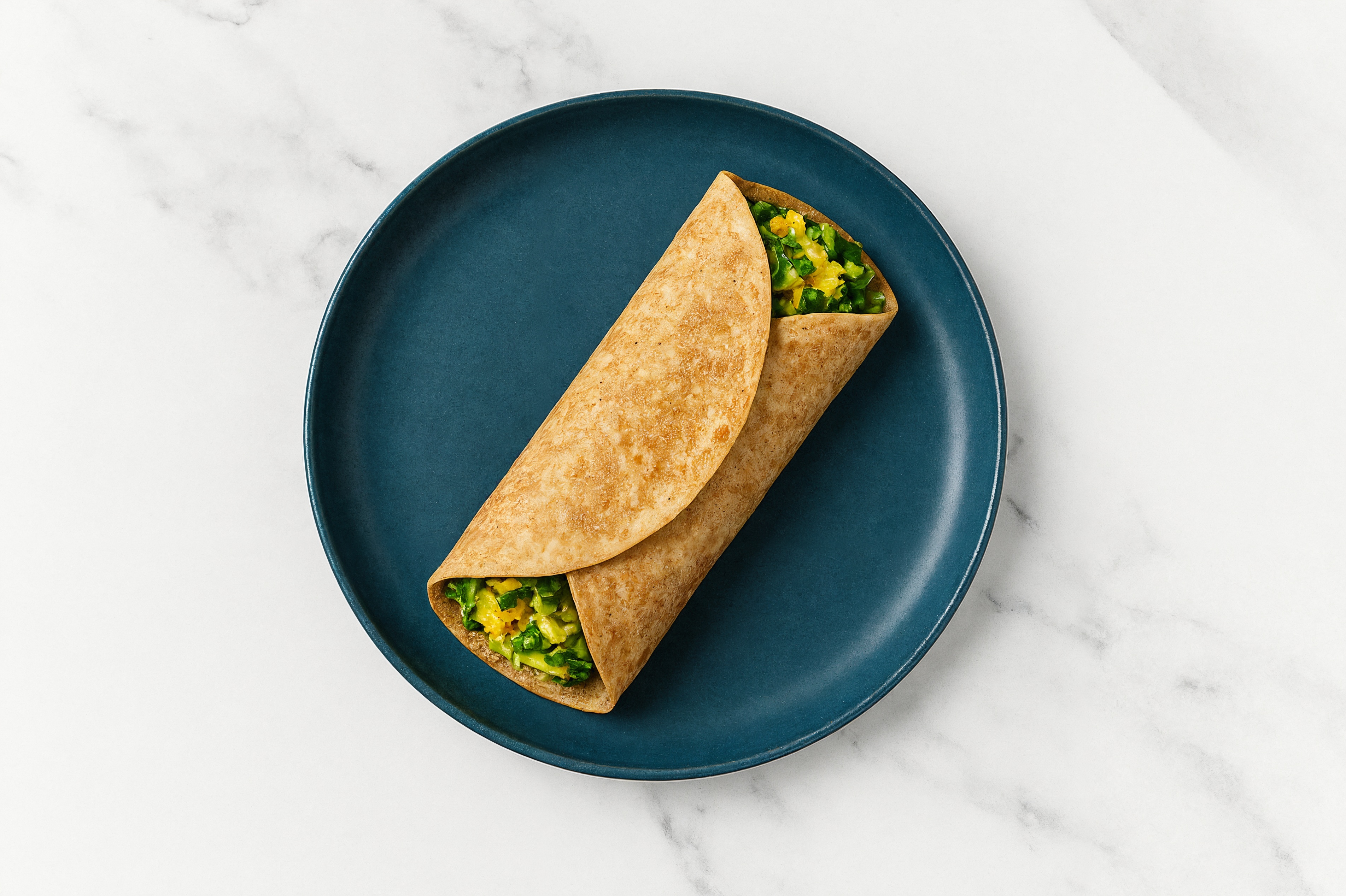 Spicy Egg + Veggie Breakfast Wrap