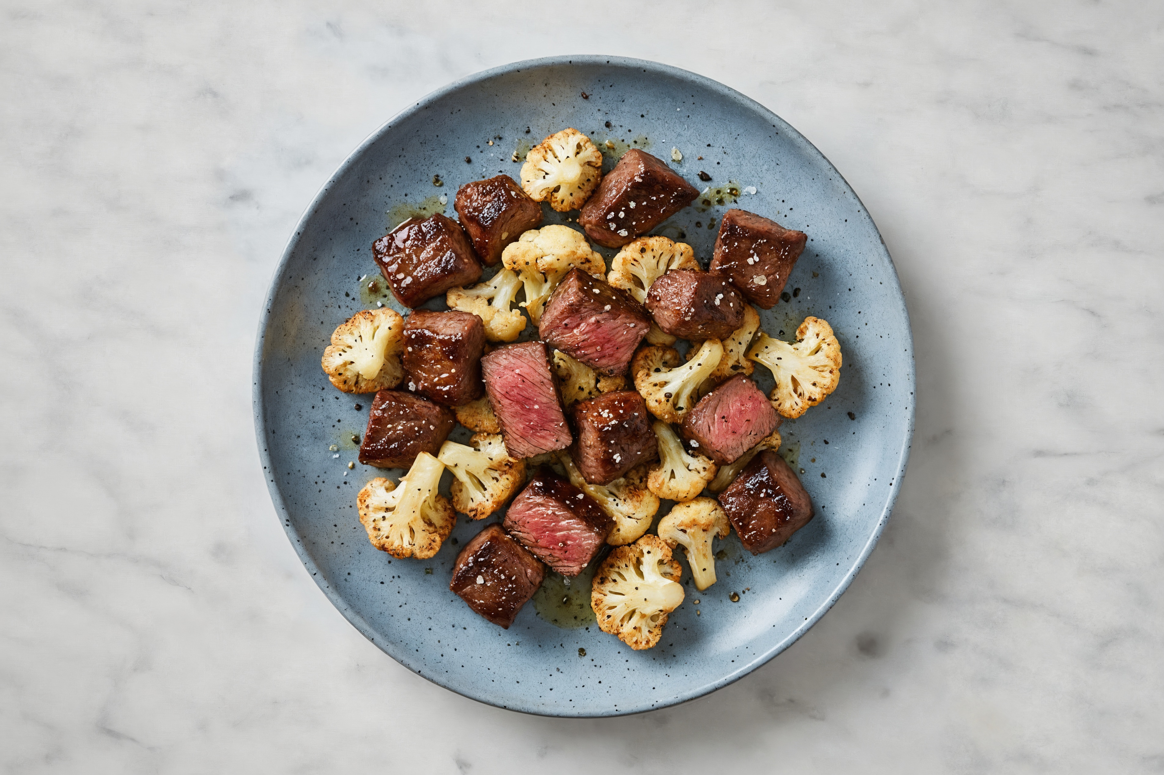 Teriyaki Baked Sirloin & Cauliflower Florets