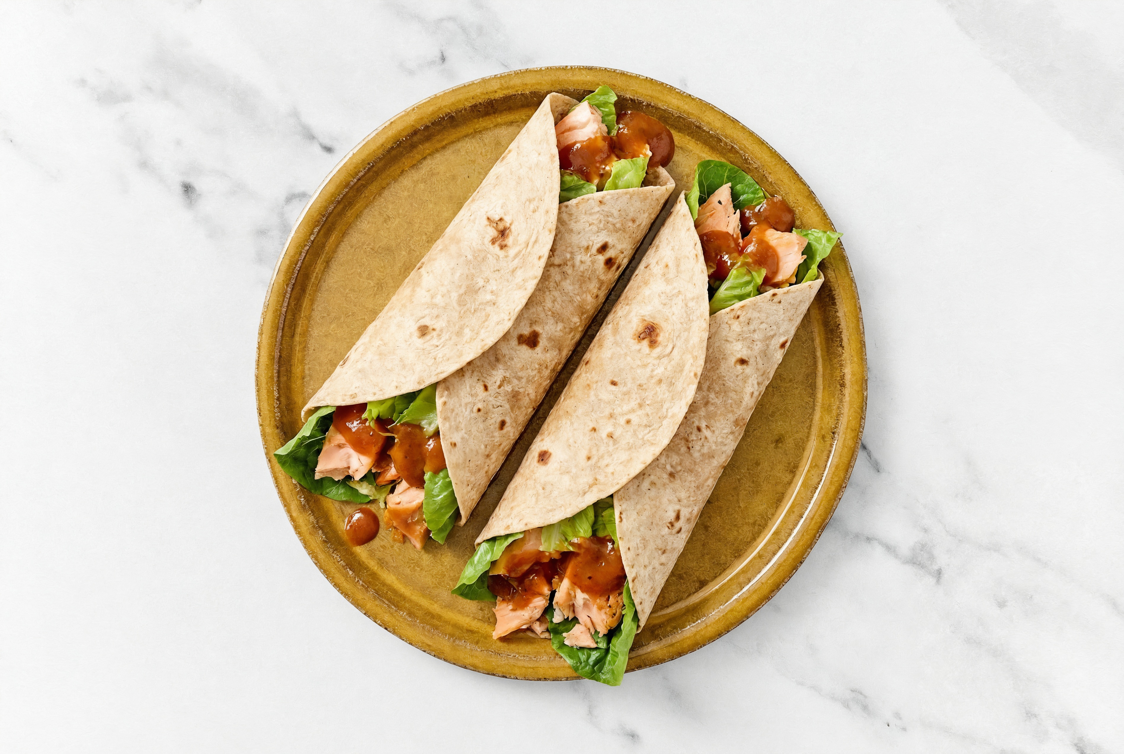 Salmon in Wraps  + Creamy Smoky BBQ