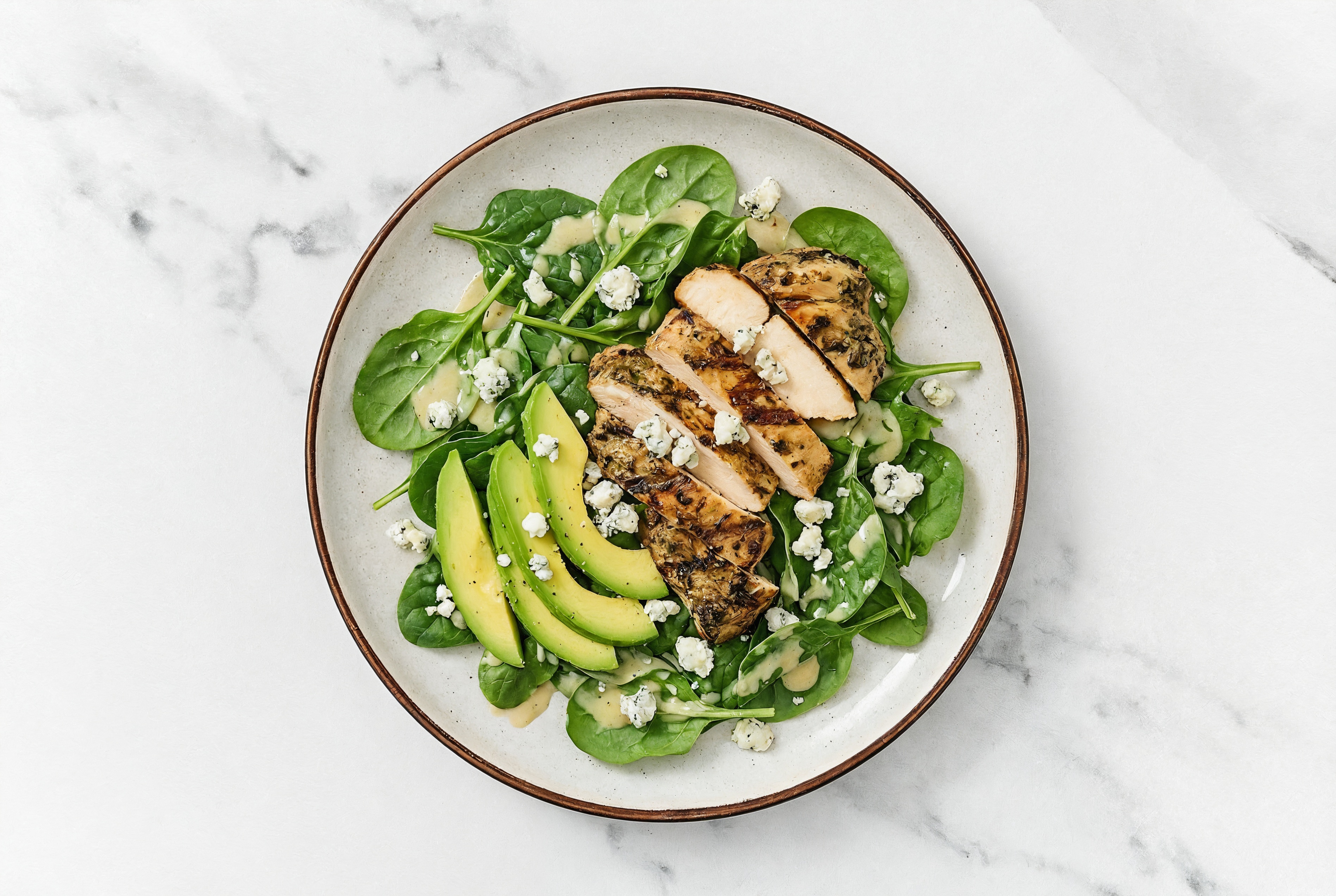 California Cobb Salad with Mediterranean Grilled Chicken Breast