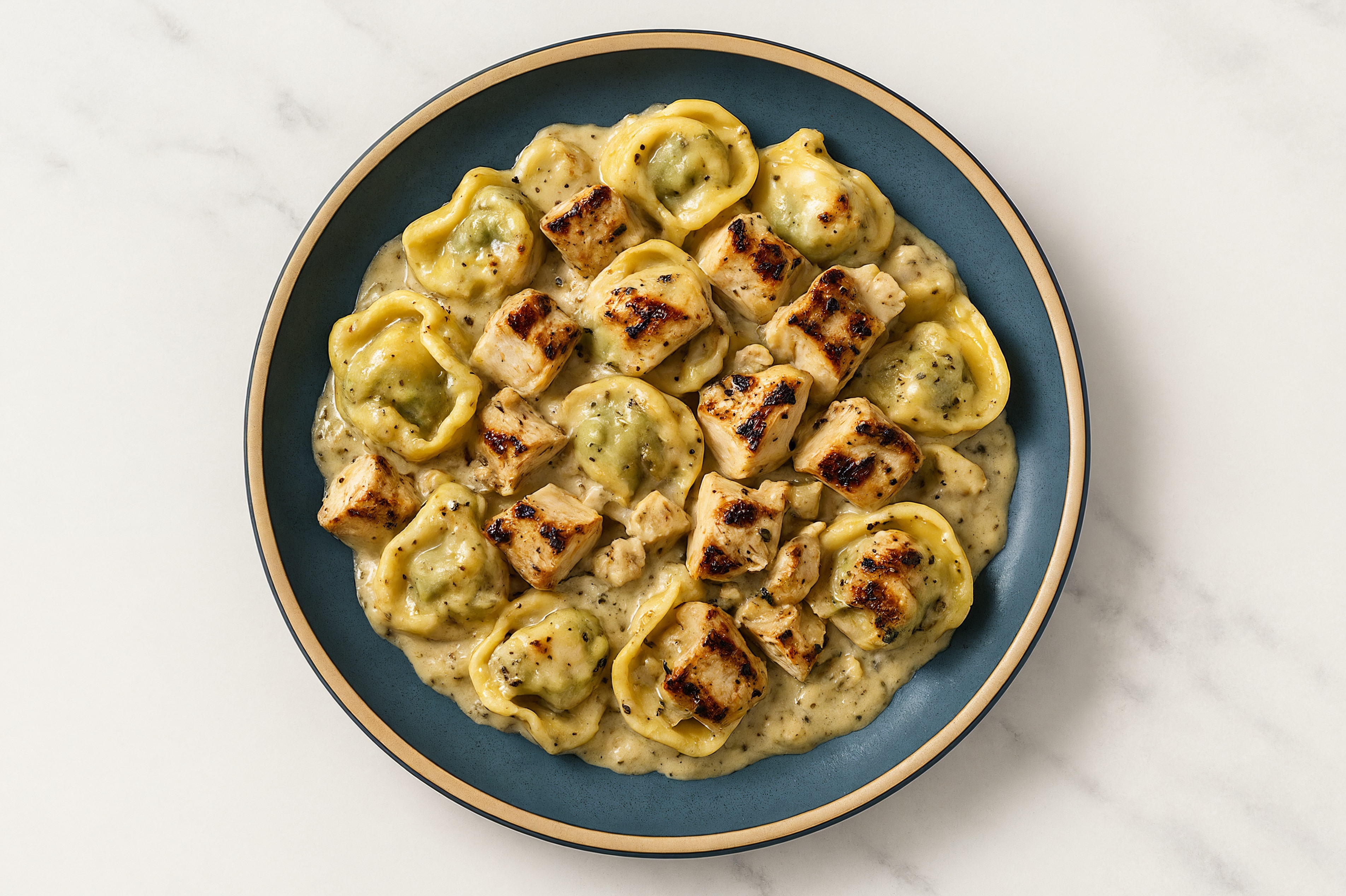 Spinach Tortellini with Chicken Breast & Classic Truffle