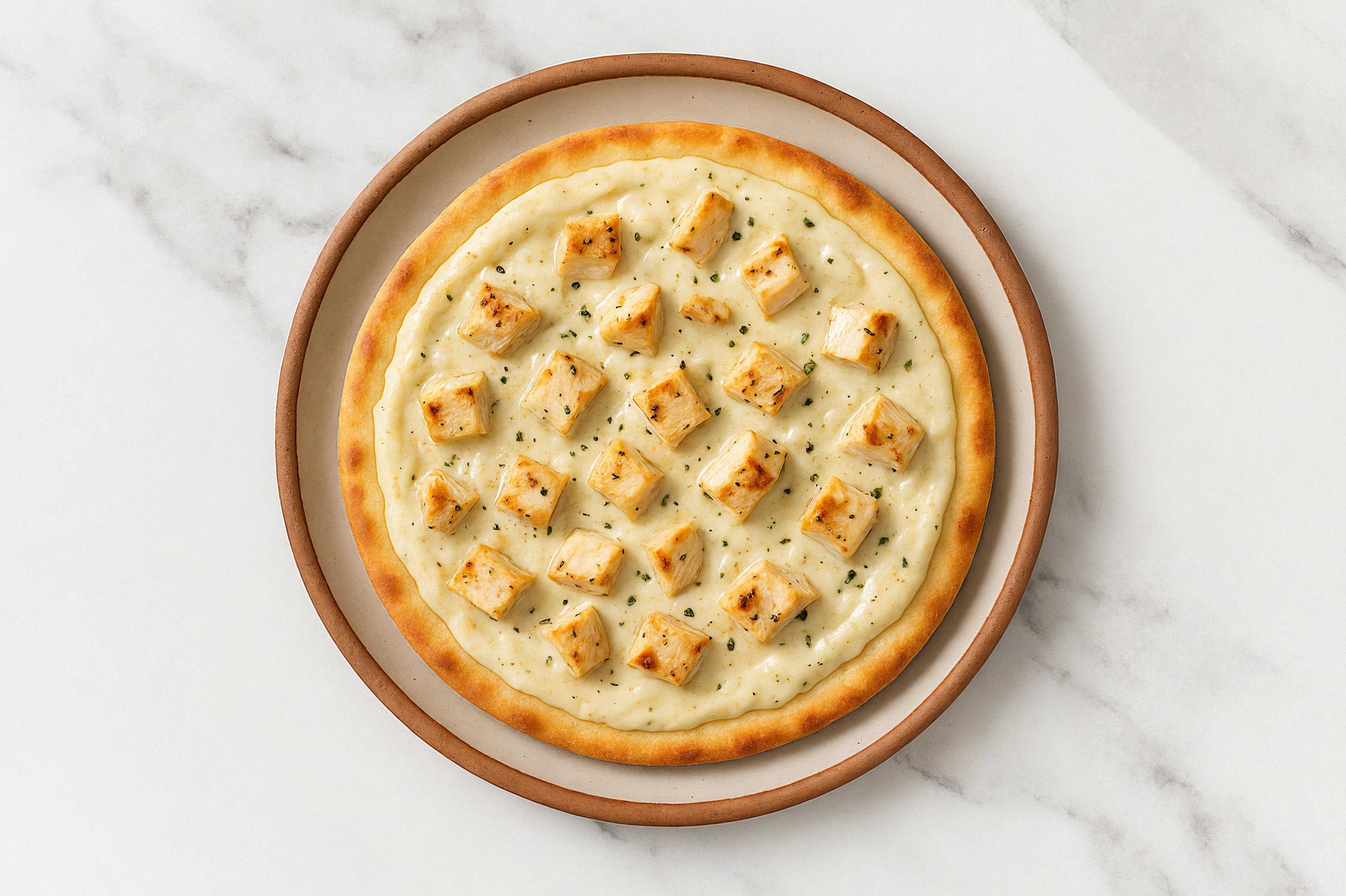 Seasoned Grilled Chicken Breast Alfredo Gluten-Free Pizza Crusts