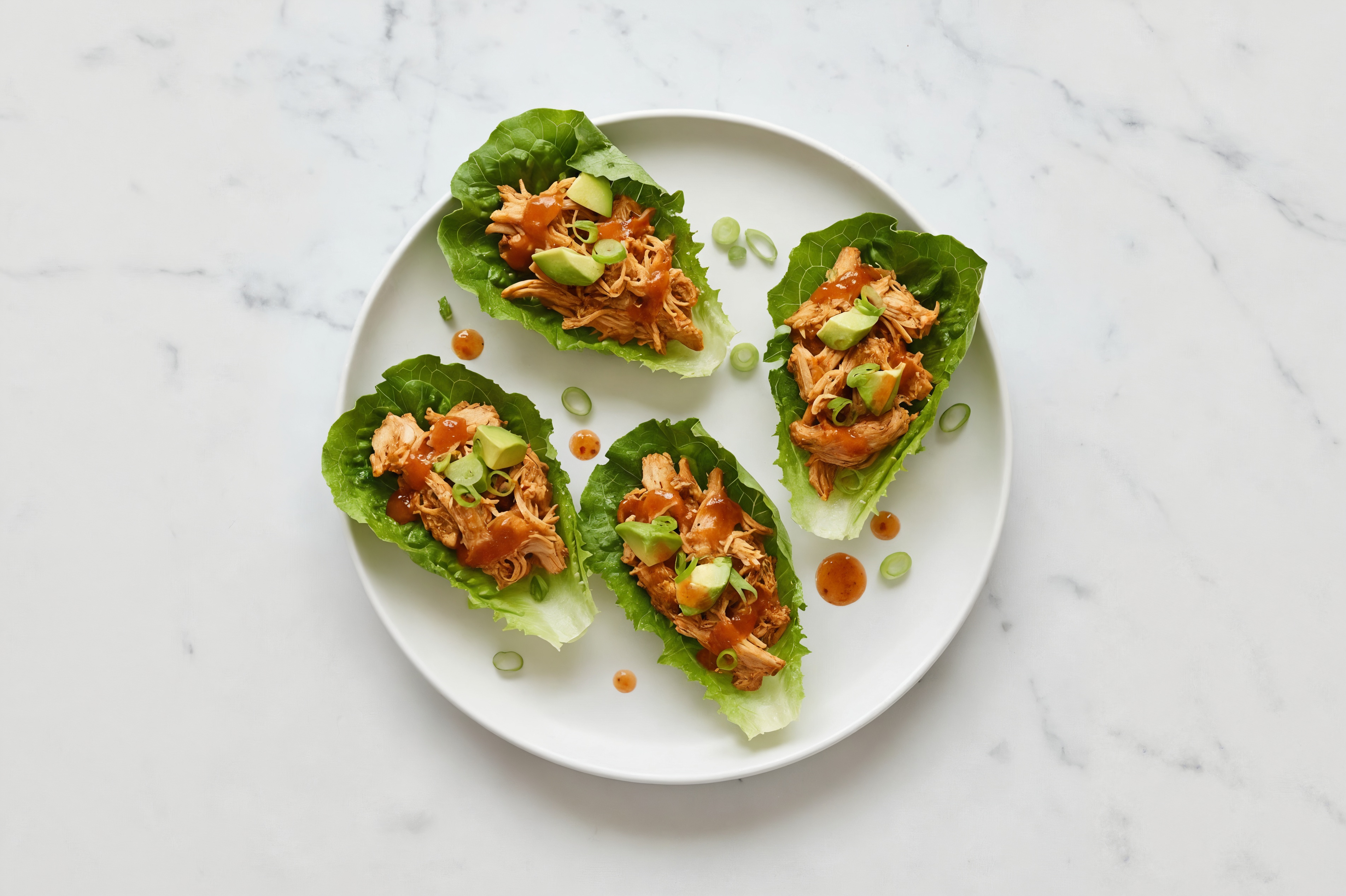Sweet 'n Sour Chicken + Avocado Lettuce Wraps
