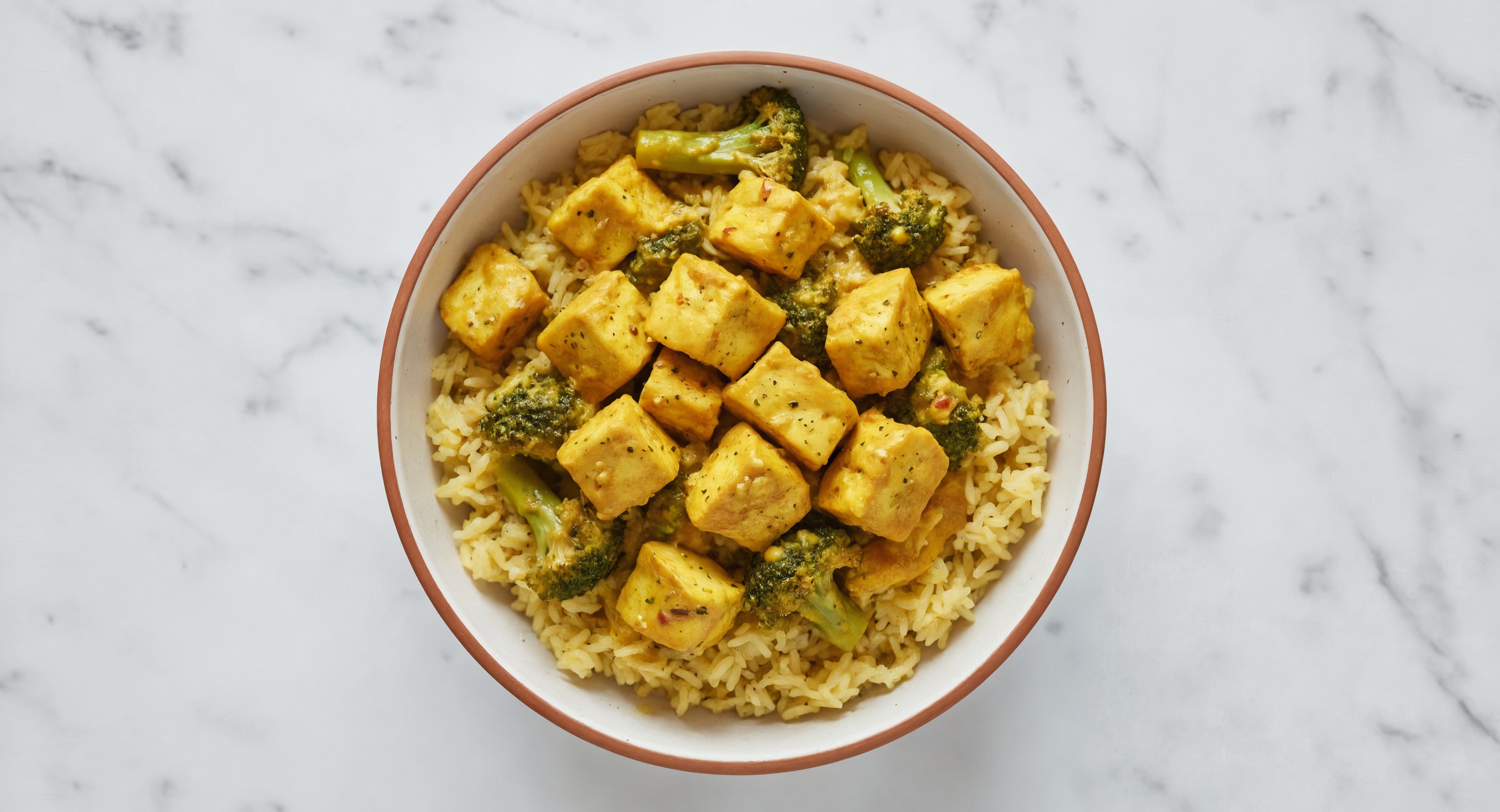 Lemongrass Tofu Grain Bowl with Broccoli & Coconut Curry