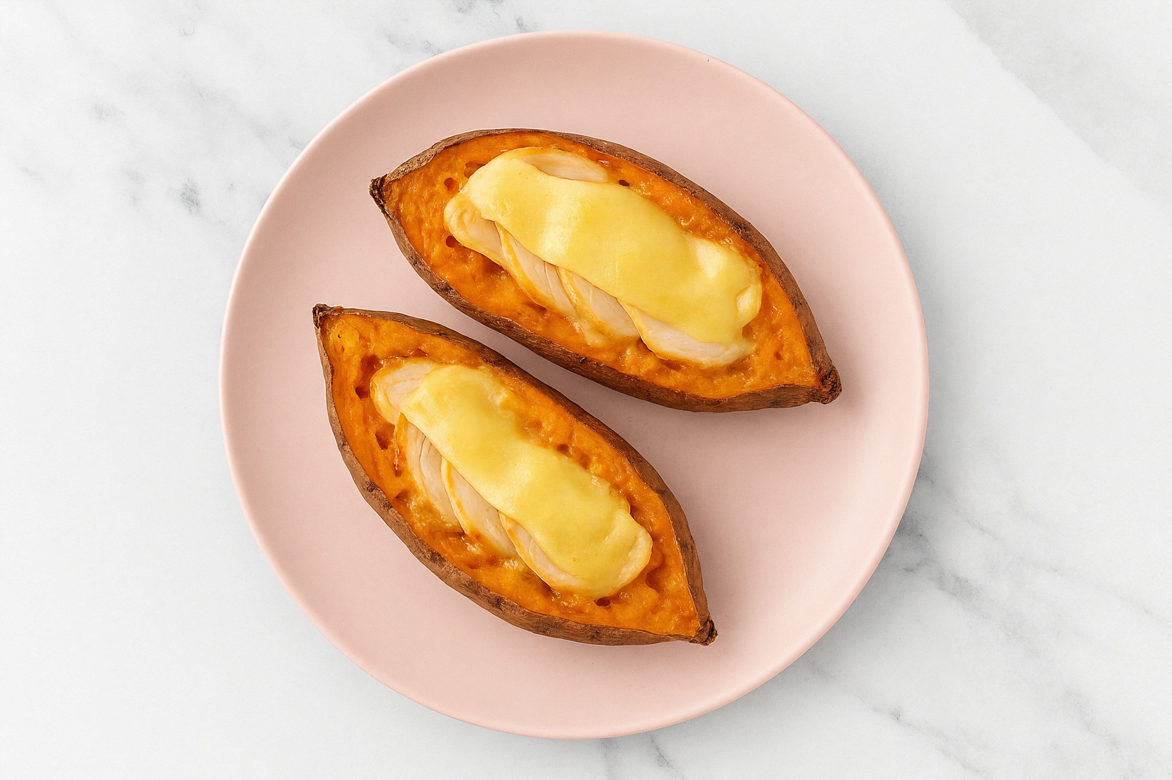 Melty Gouda n' Chicken Stuffed Yams