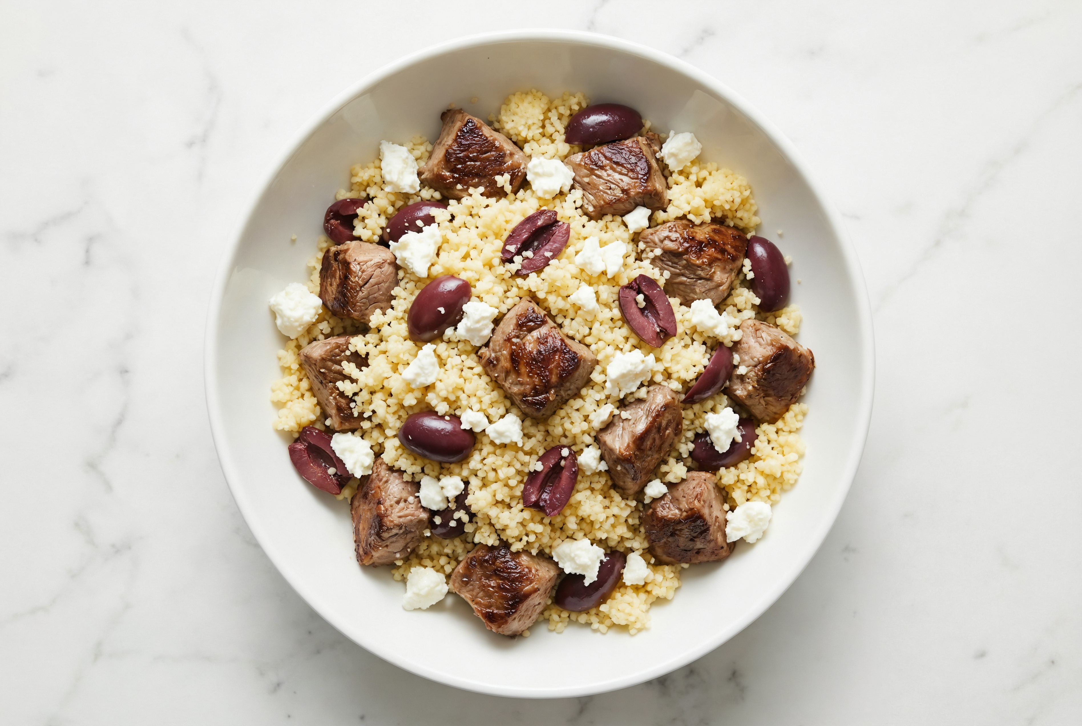 Cheesy Lamb Couscous Salad