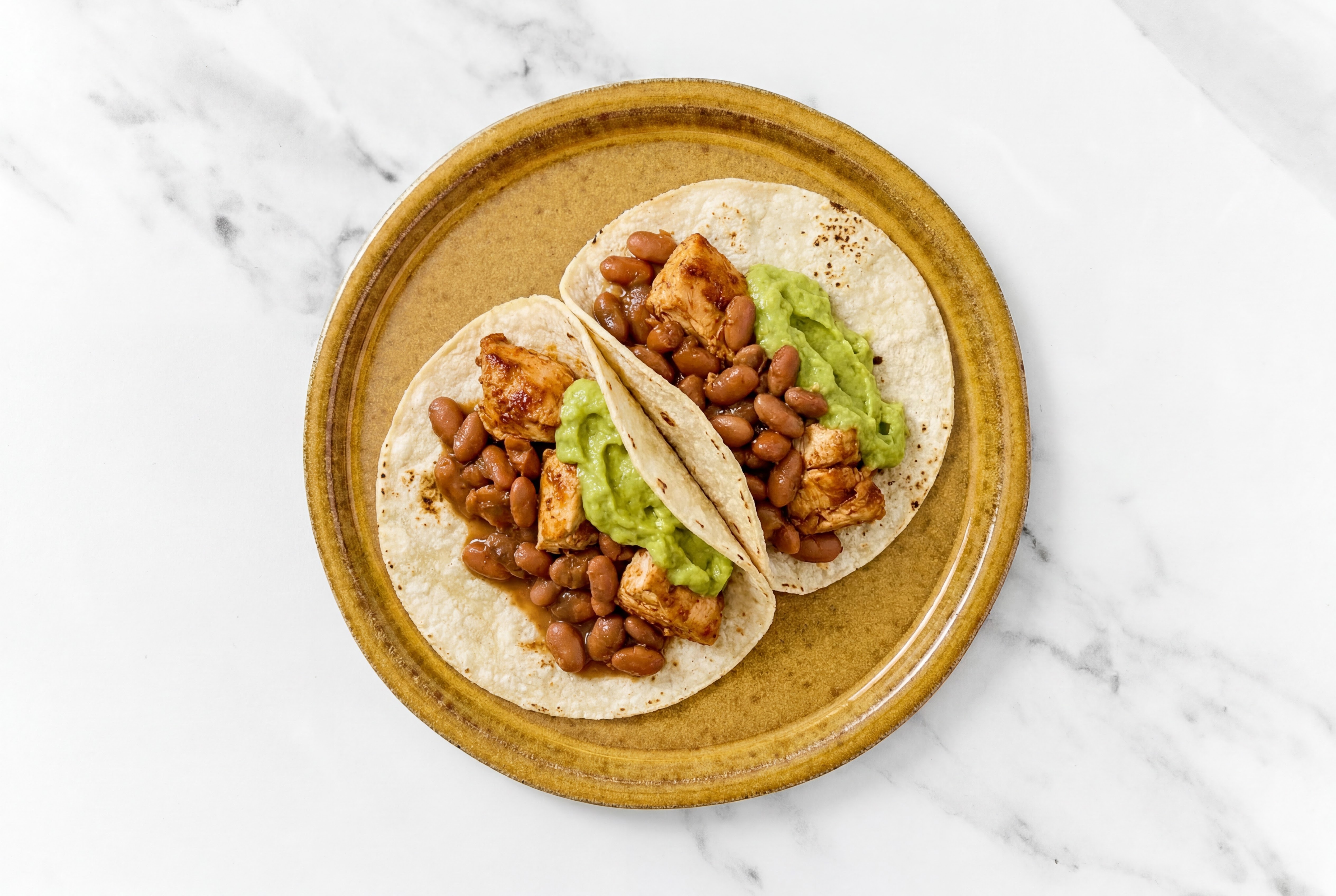 Hearty Chipotle Chicken Tacos with Avocado & Pinto Beans