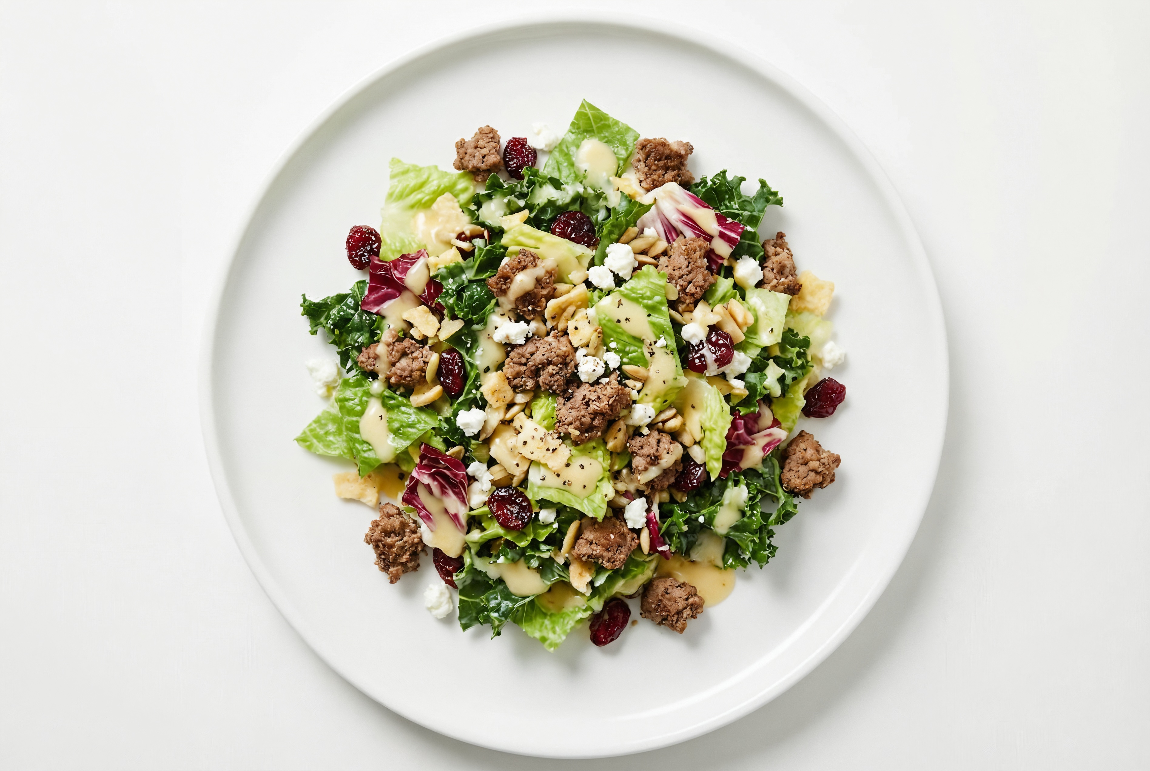 Honey Citrus Salad with Ground Beef