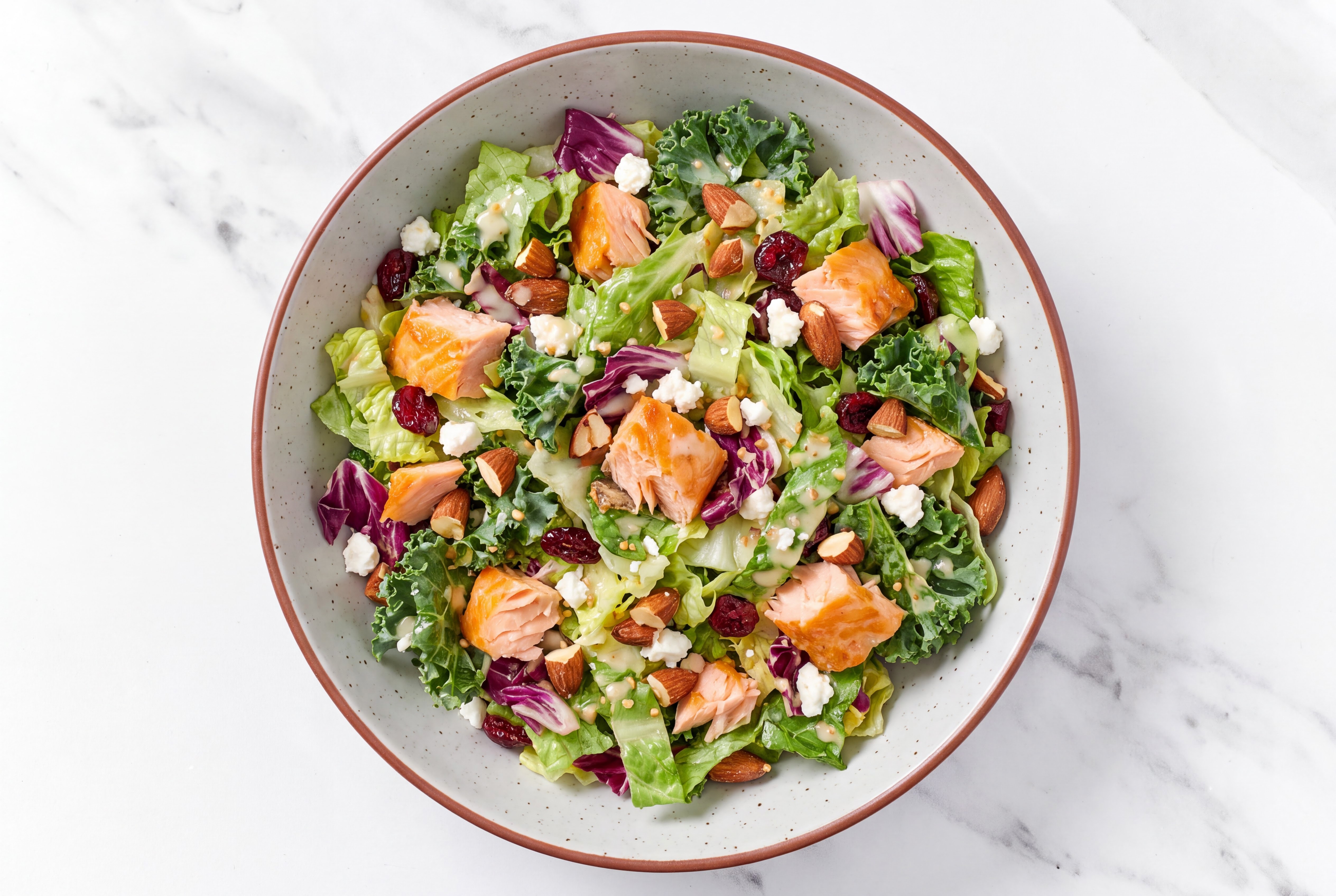 Chinese Salmon + Almond Salad