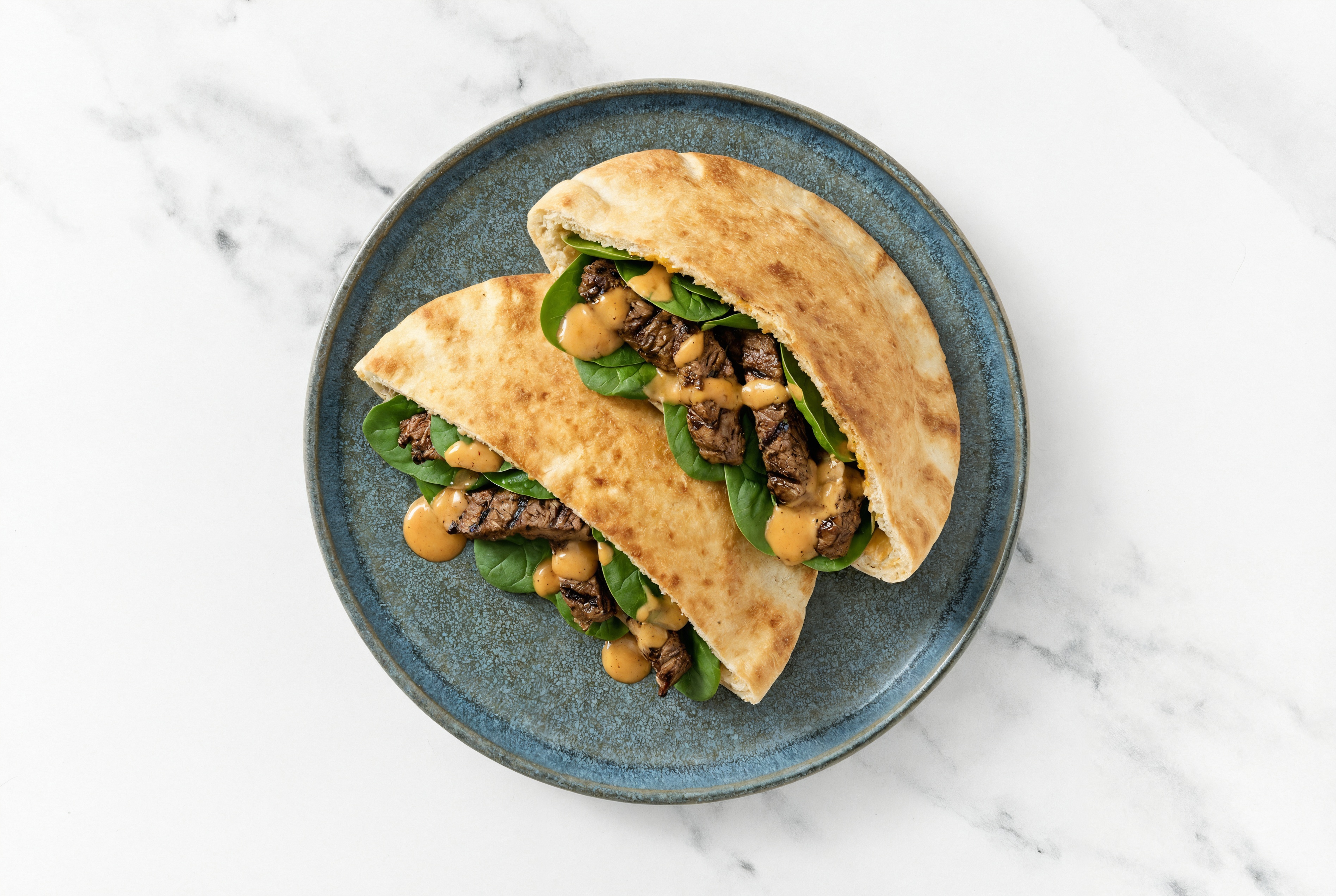 Creamy BBQ Barbacoa Beef Traditional Pita