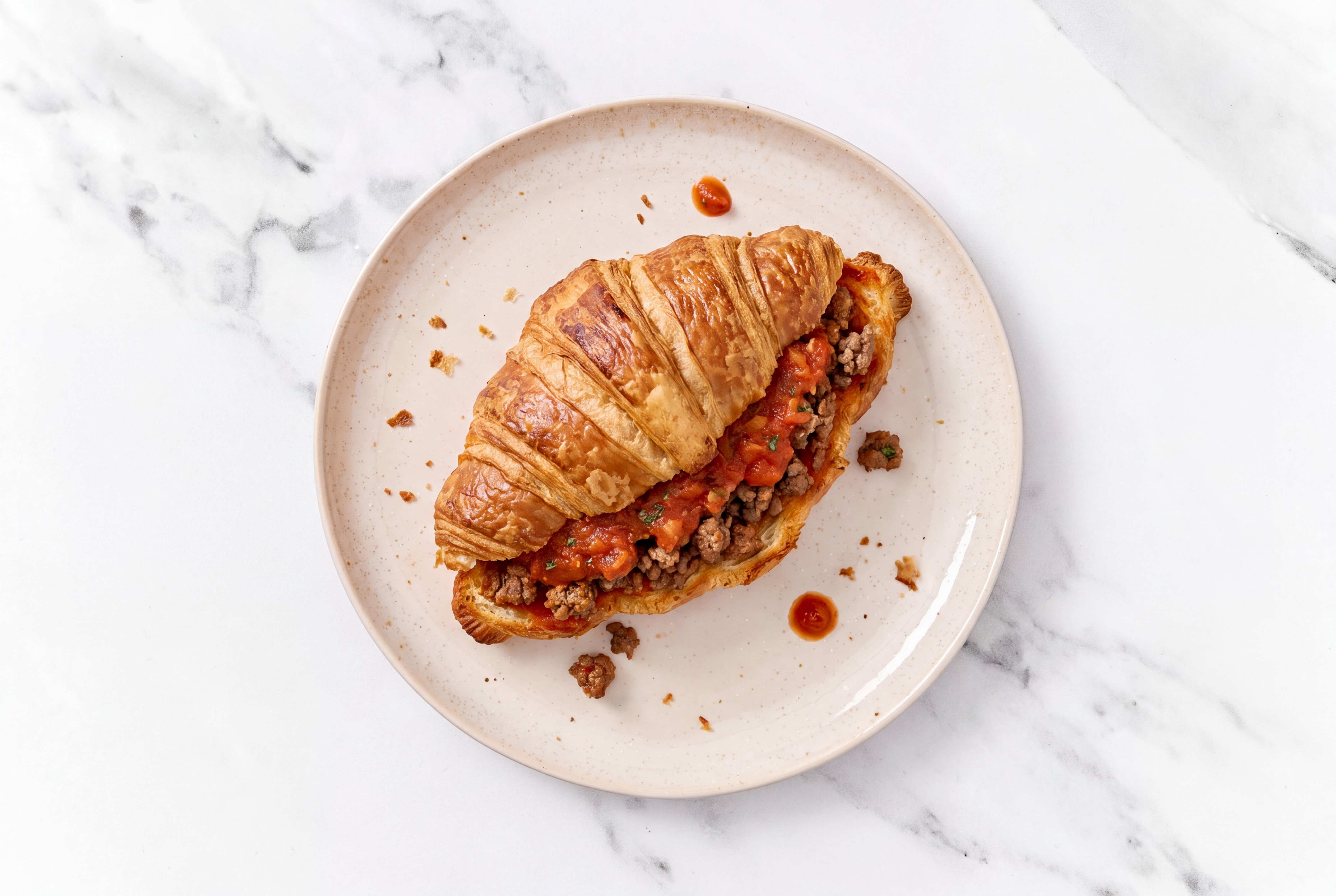 Herby Sloppy Marinara Joe with Ground Beef Patties