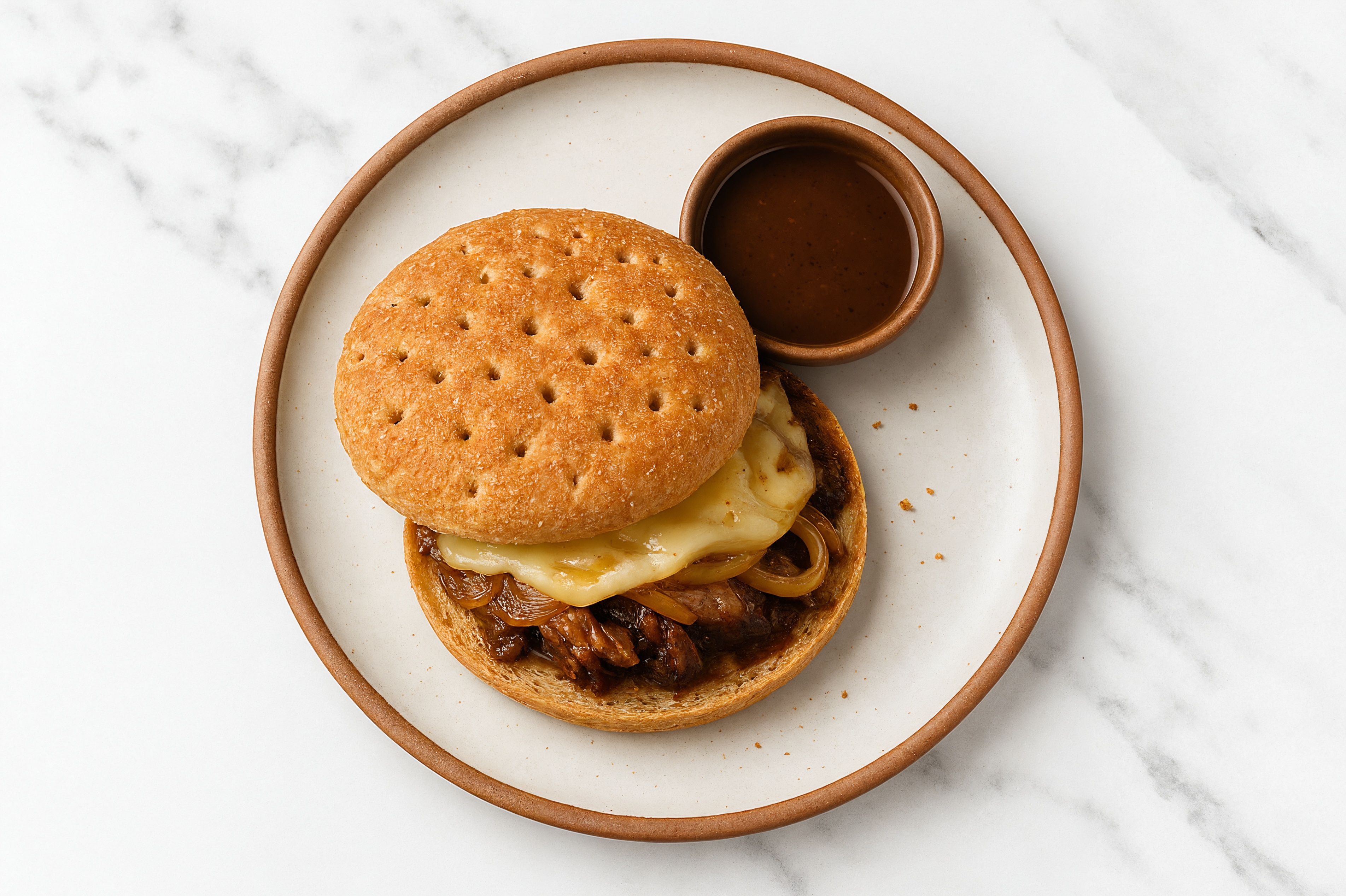 Multigrain Short Rib French Dip Sandwich